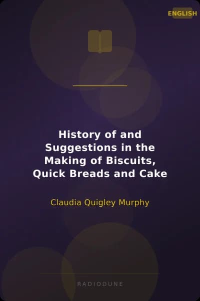 History of and Suggestions in the Making of Biscuits, Quick Breads and Cake