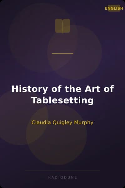 History of the Art of Tablesetting