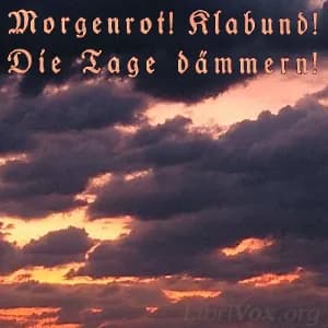 Morgenrot! Klabund! Die Tage dämmern!