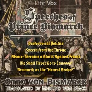 Speeches of Prince Bismarck, Part 1