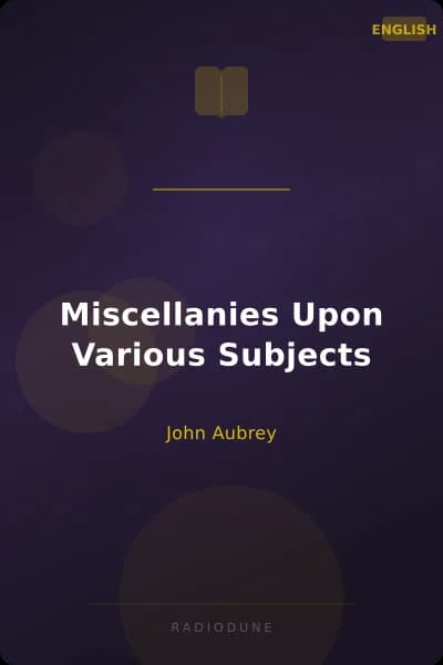 Miscellanies Upon Various Subjects