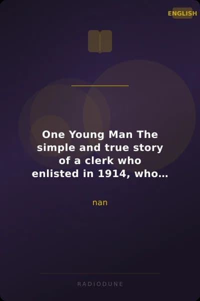 One Young Man The simple and true story of a clerk who enlisted in 1914, who fought on the western front for nearly two years, was severely wounded at the battle of the Somme, and is now on his way back to his desk.
