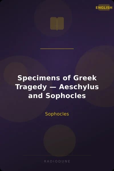 Specimens of Greek Tragedy — Aeschylus and Sophocles