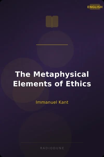 The Metaphysical Elements of Ethics