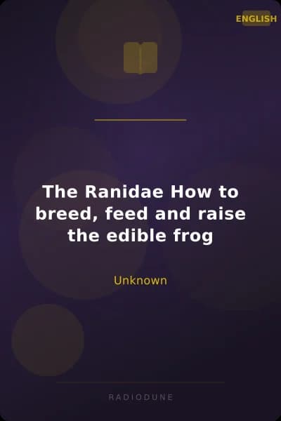 The Ranidae How to breed, feed and raise the edible frog