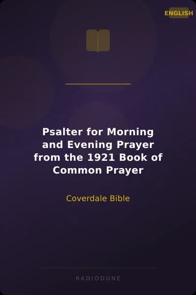 Psalter for Morning and Evening Prayer from the 1921 Book of Common Prayer