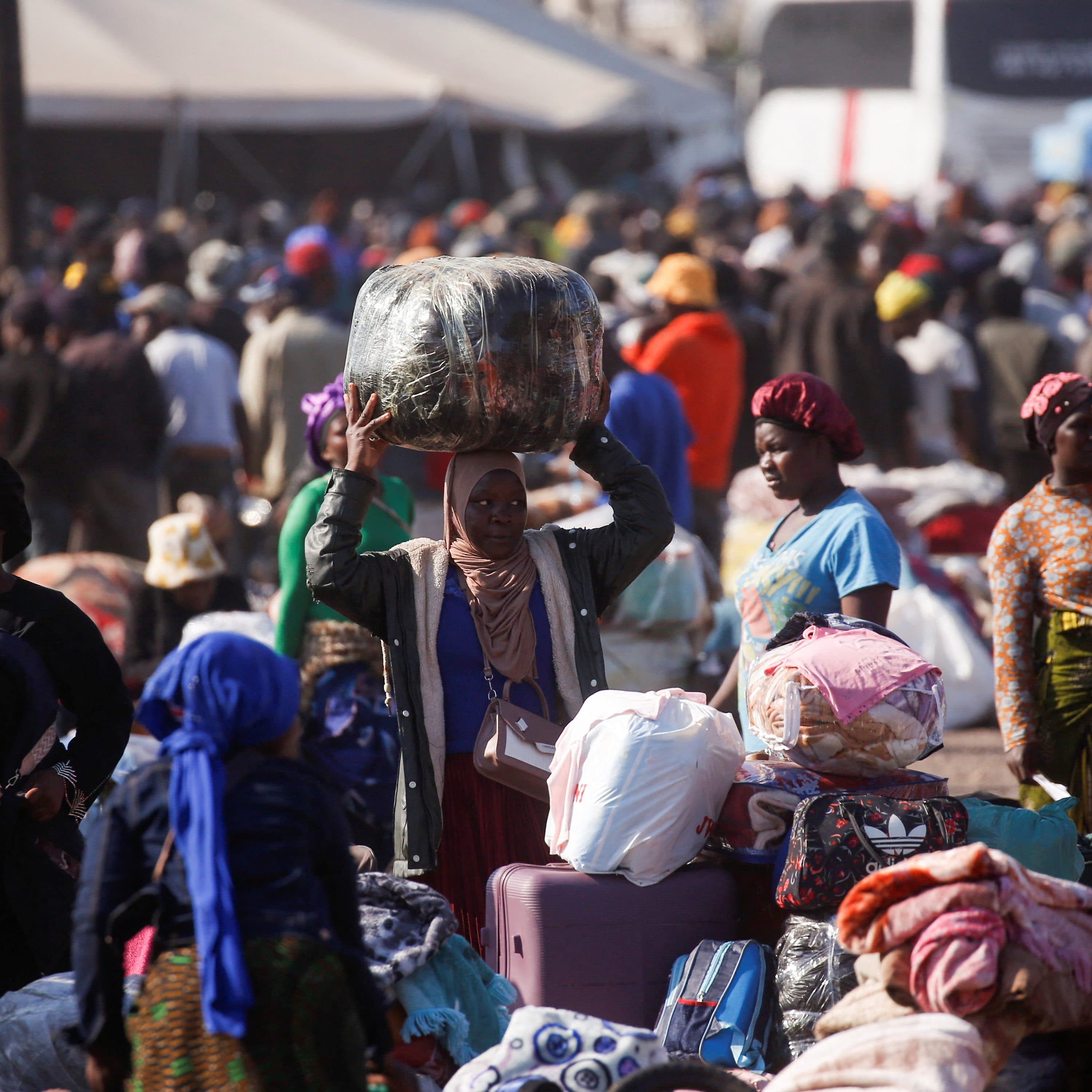 Inside the temporary immigrant camps in South Africa