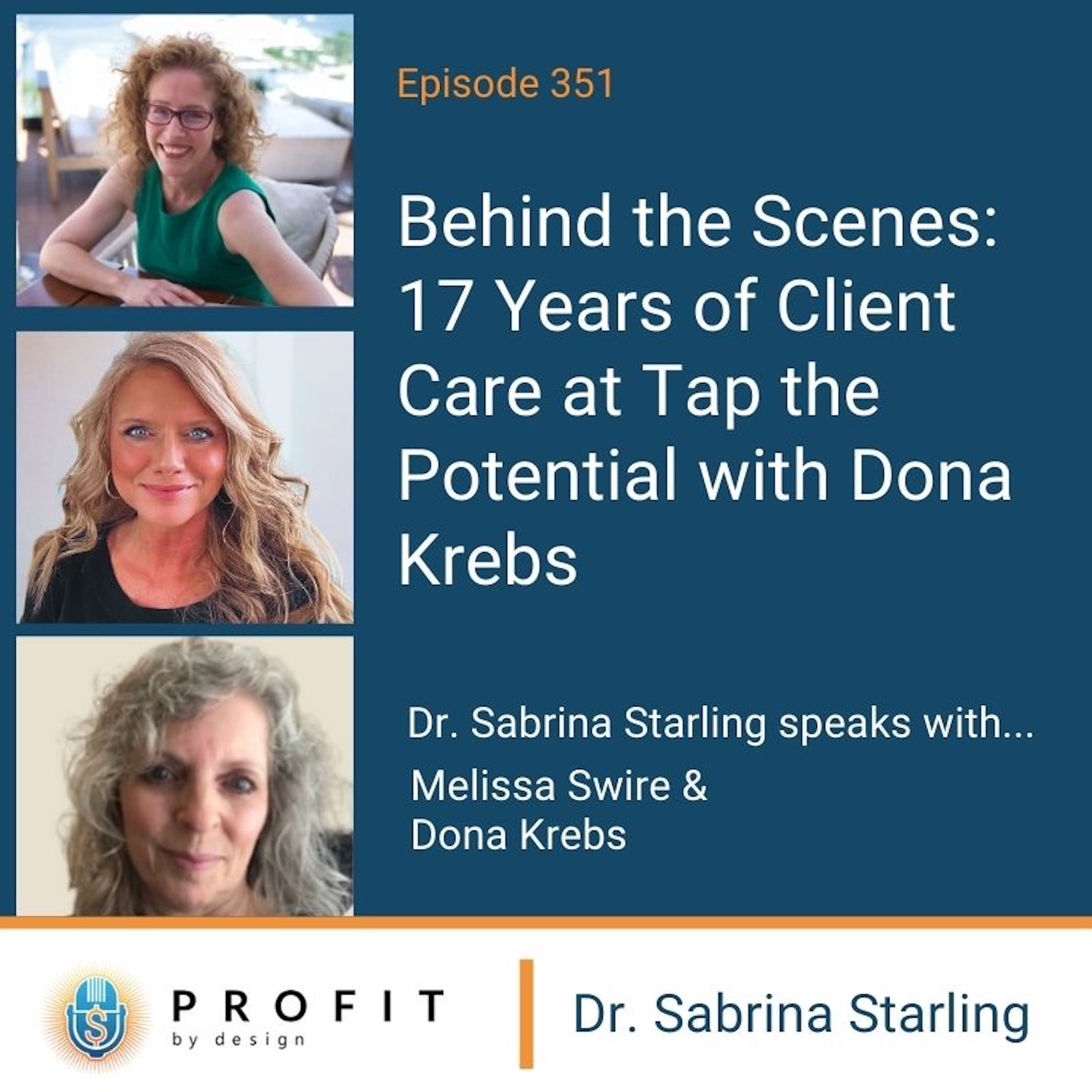 351: Behind the Scenes: 17 Years of Client Care at Tap the Potential with Dona Krebs