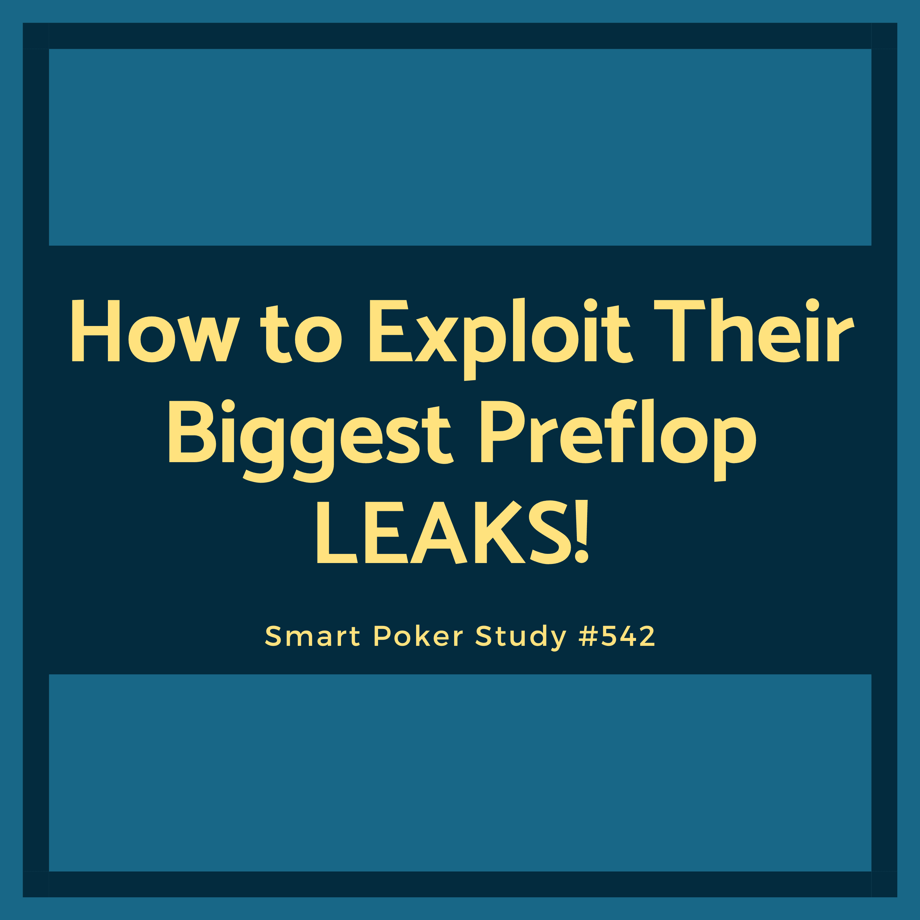 How to Exploit Their Biggest Preflop LEAKS! Top 10 Exploits #542