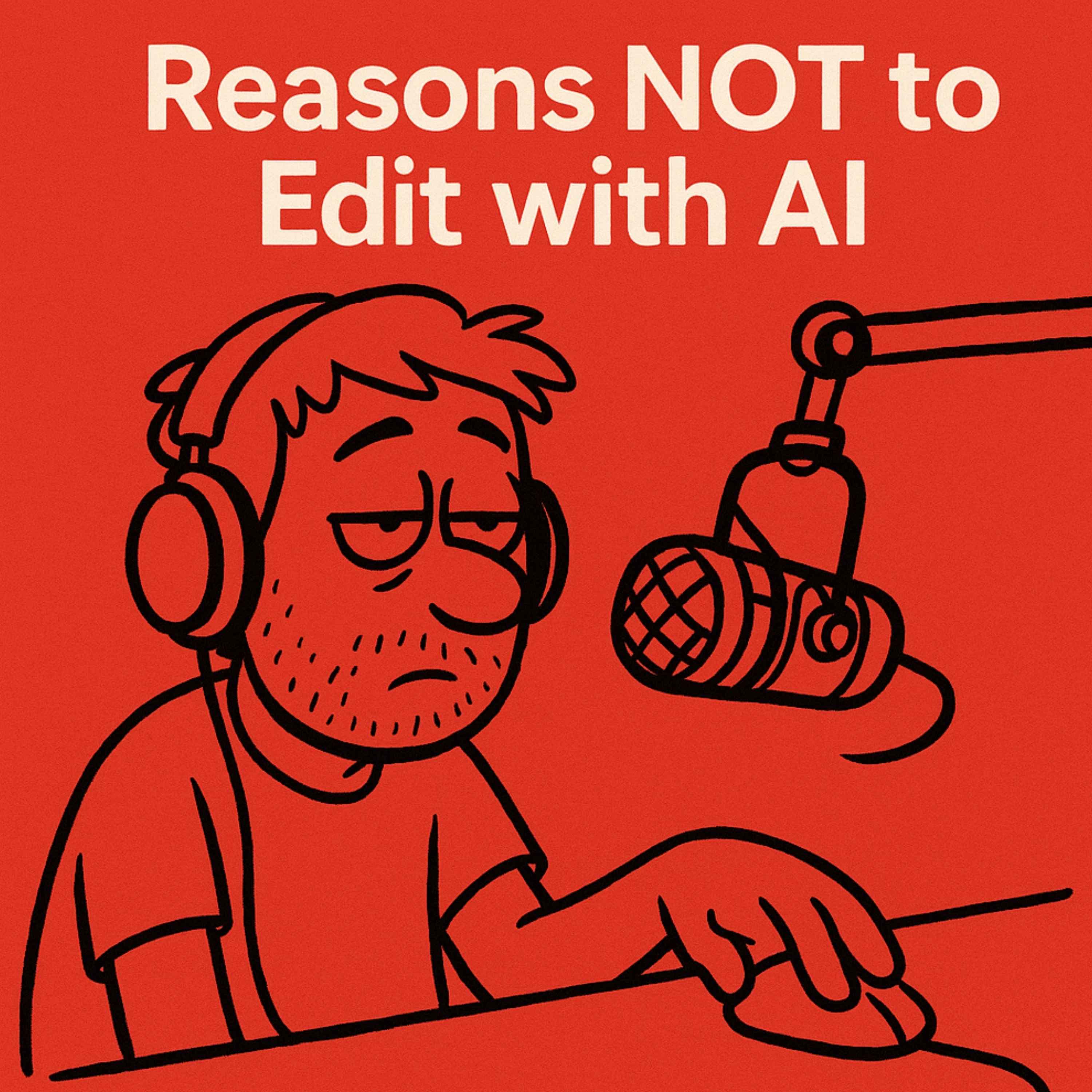 Reasons not to edit your podcast with AI like Descript