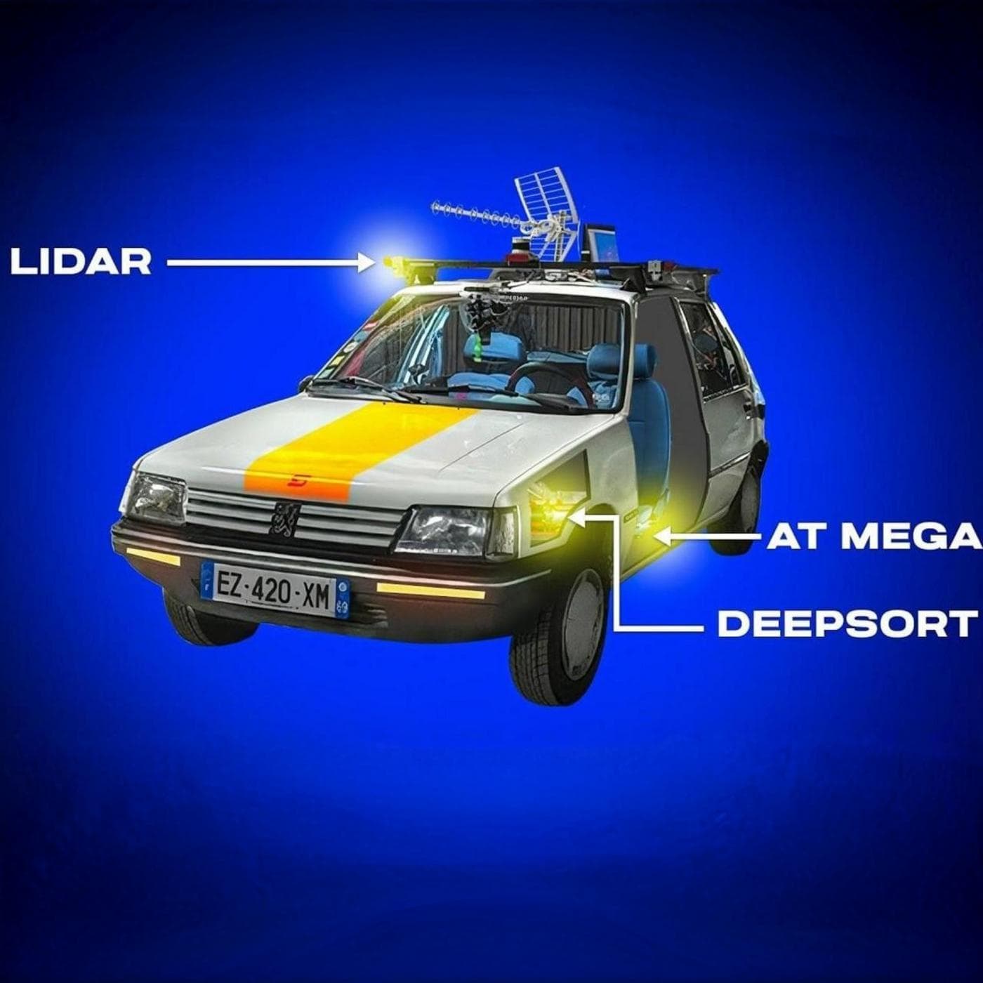 Il a robotisé une Peugeot 205 avec une manette Xbox — Sébastien Favier