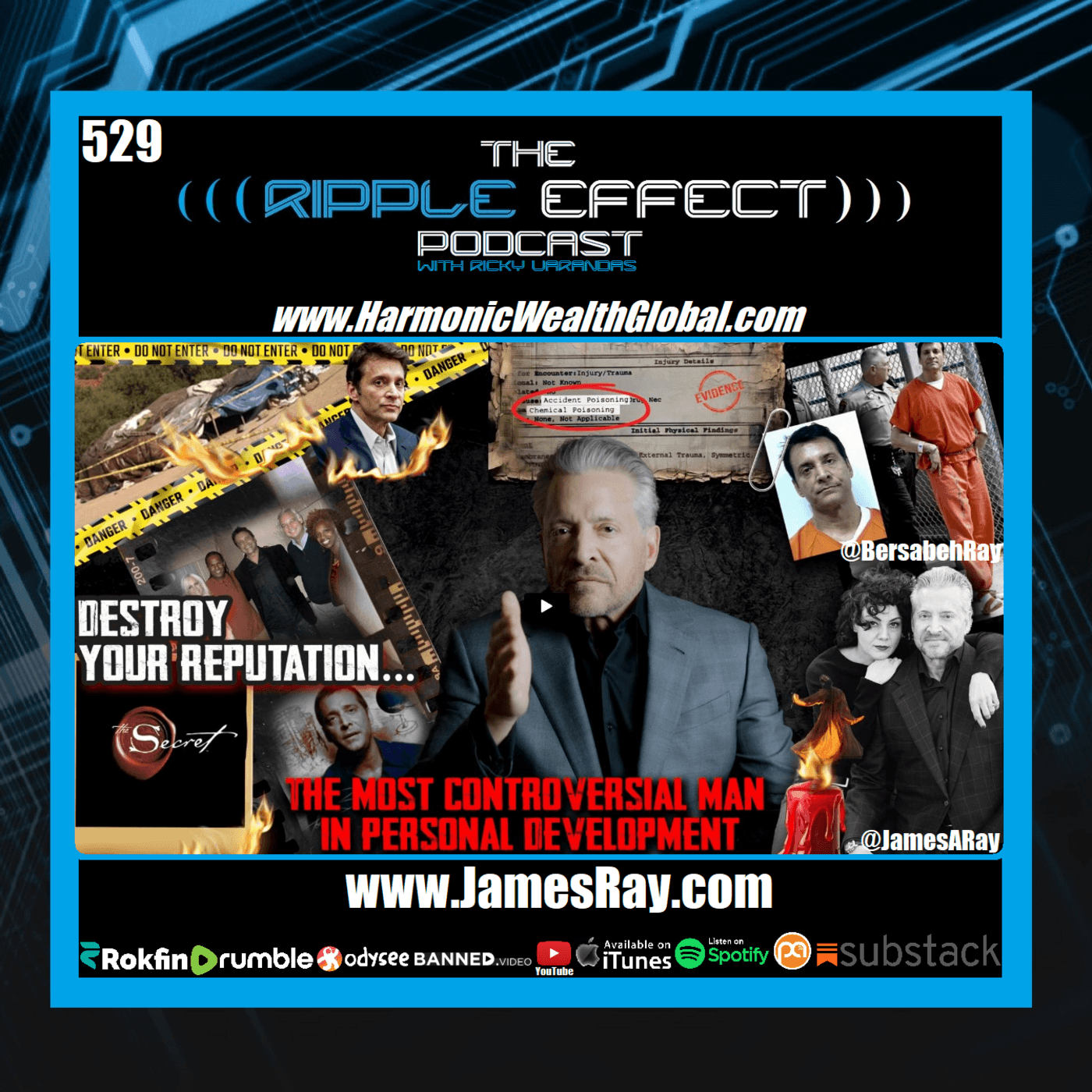 Episode 529: The Ripple Effect Podcast (James Arthur Ray & Bersabeh Ray | Understanding & Mastering Human Dilemmas)