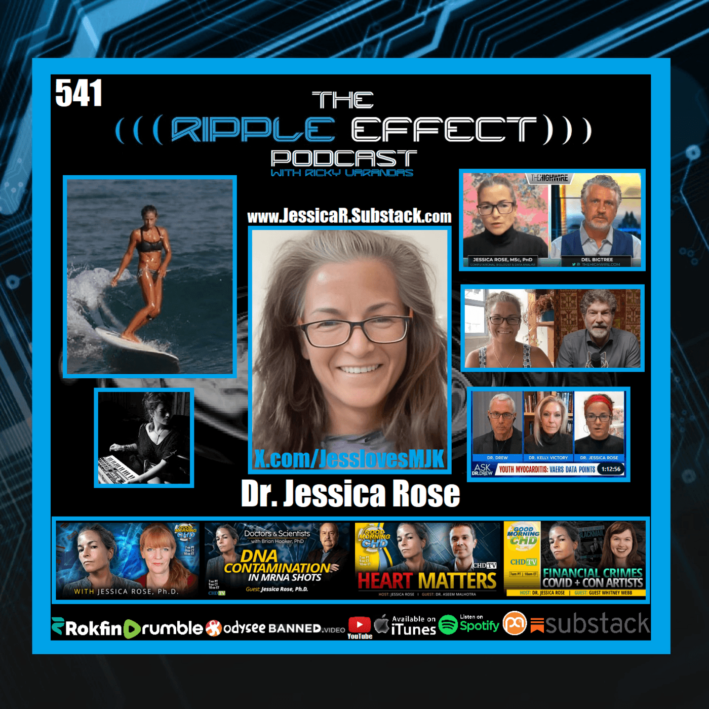 Episode 541: The Ripple Effect Podcast (Dr. Jessica Rose | History's Mysteries & Future Fears) 