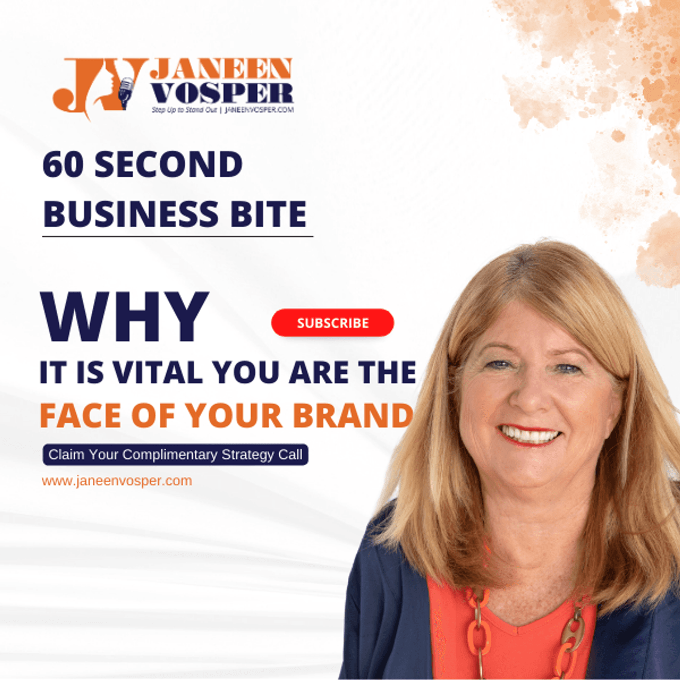 S2 Ep60: Why it is Vital You are the Face of Your Brand - A 60 Second Business Bite