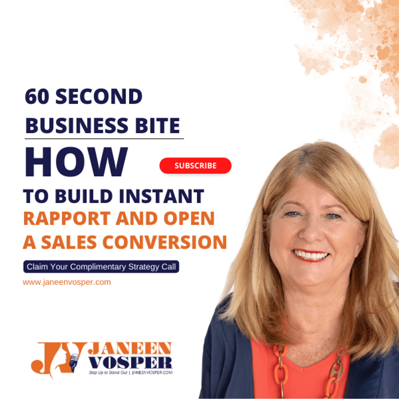 S2 Ep64: How to Build Instant Rapport and Open a Sales Conversation - A 60 Second Business Bite