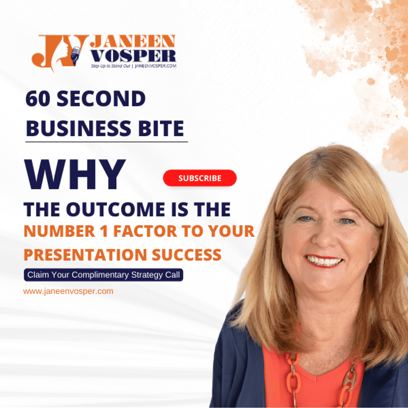S2 Ep74: Why the Outcome is the Number 1 Factor to Your Presentation Success - A 60 Second Business Bite