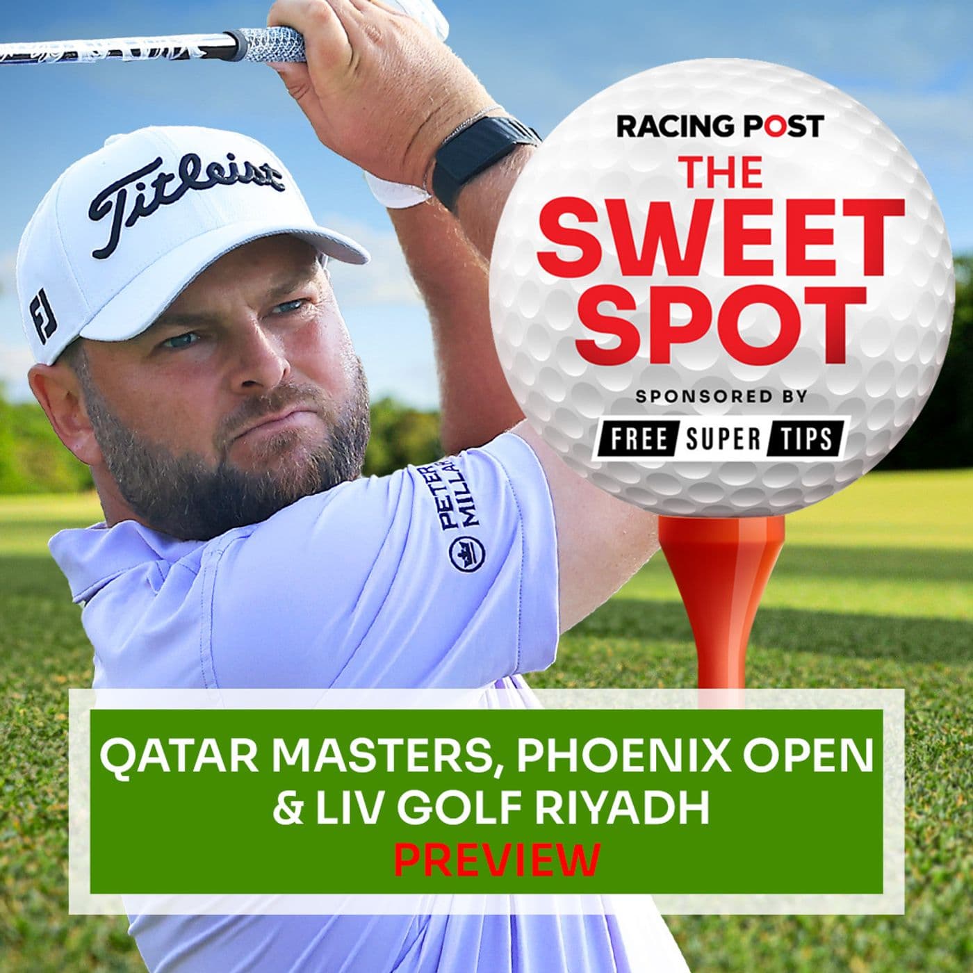 S2 Ep69: Qatar Masters, Phoenix Open & LIV Golf Riyadh Preview | Golf Betting Tips | Sweet Spot | Racing Post
