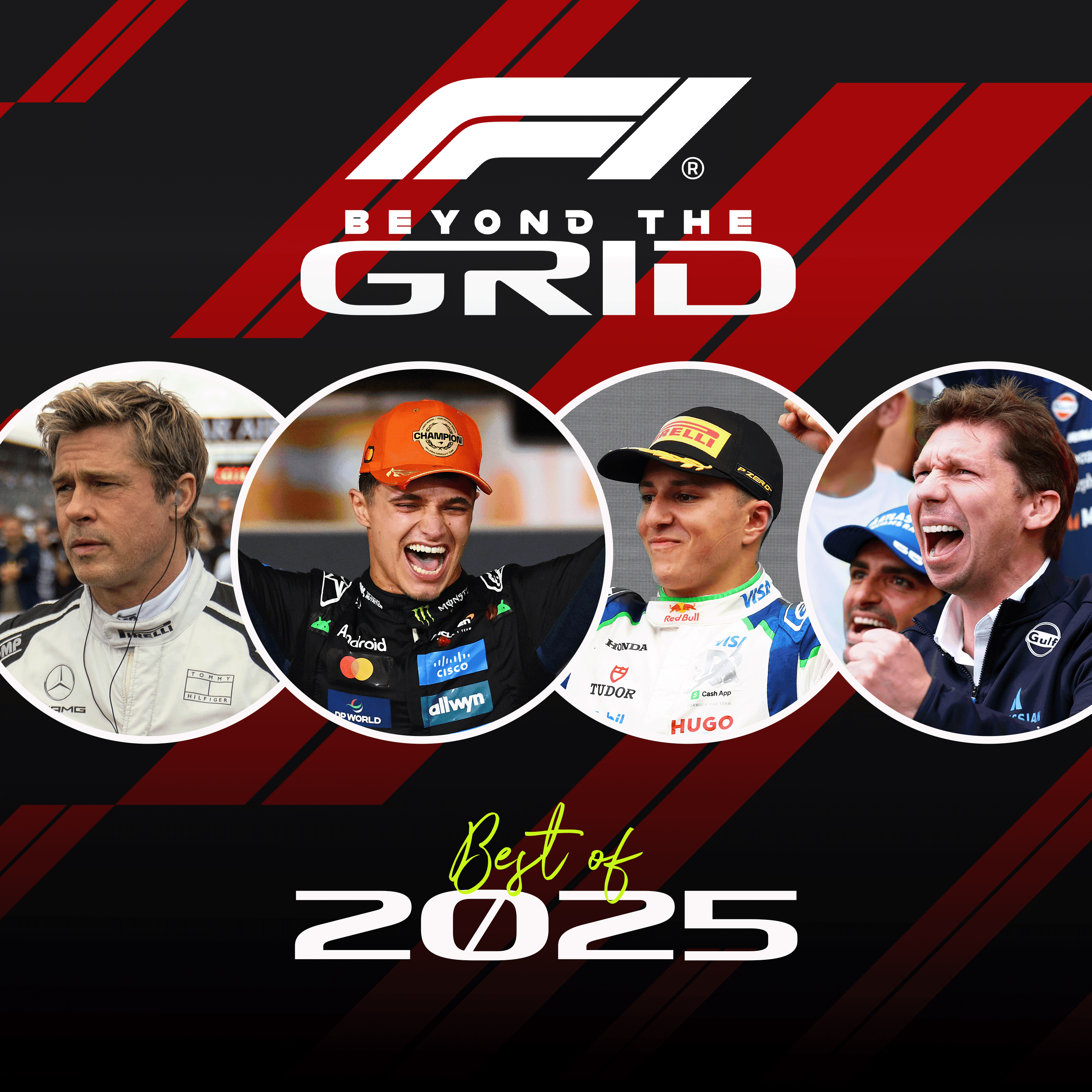 Lando’s champion evolution, Vowles’ podium pride + Brad Pitt’s ‘need for speed’ – The Best of 2025