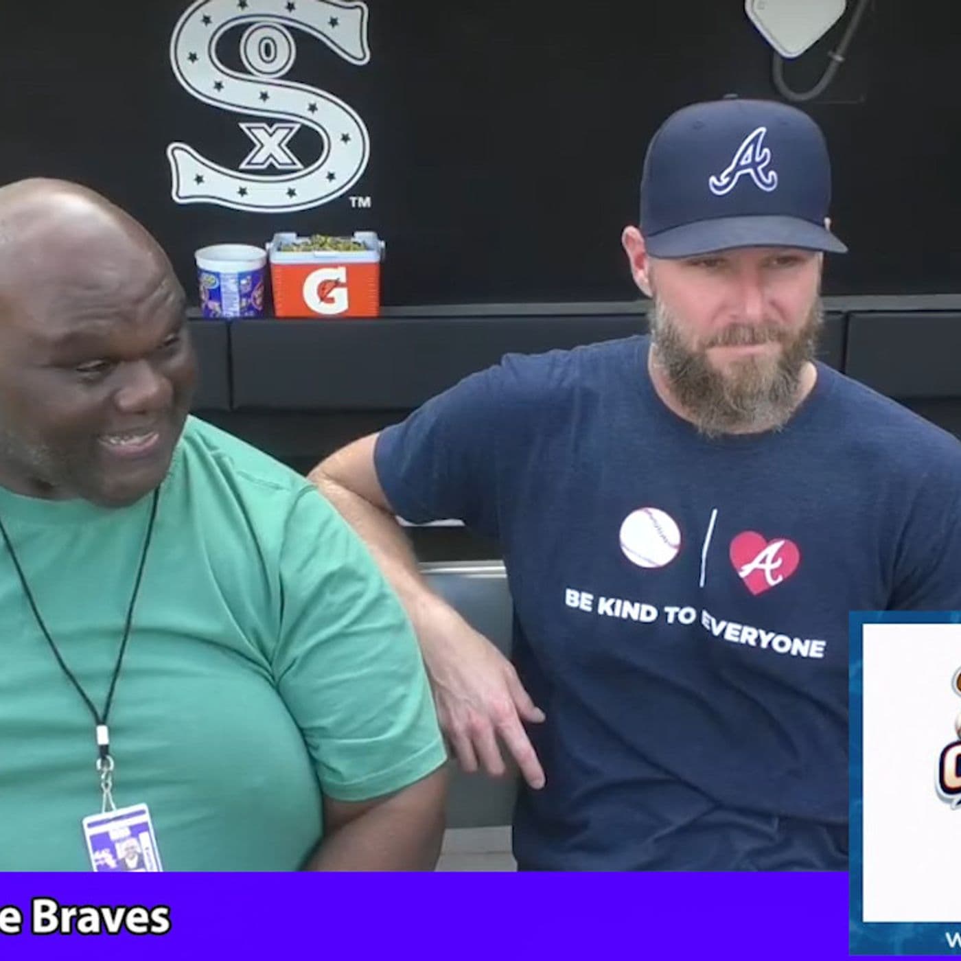433: Chris Sale Braves & Coach Mayden MLB Stars of the Game One on One #2026 #sports #atlanta #mlb