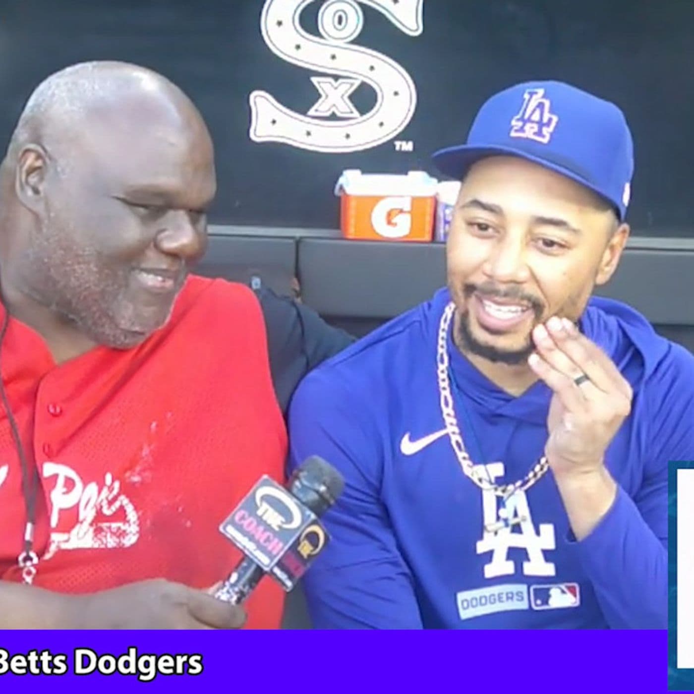 434:  Mookie Betts Dodgers & Coach Mayden MLB Stars of the Game One on One pt.2 #2026 #show #sports #tv