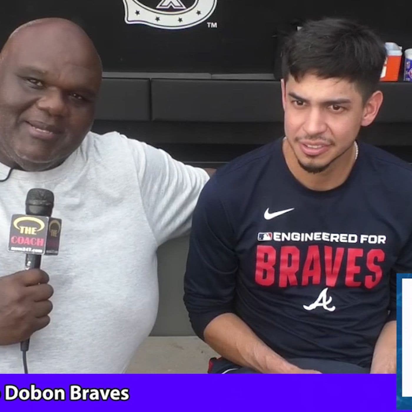 438: Honduras Very Own Mauircio Dobon Braves with Coach One on One #2026 #sports #atlanta #mlb