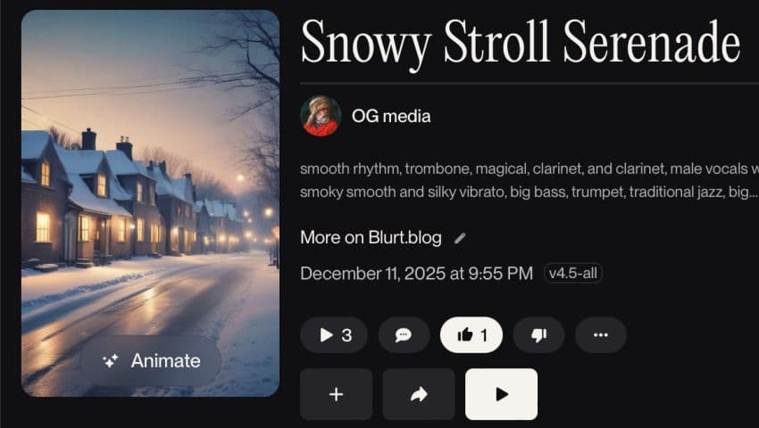 Blurt.media Big Band Radio : Snowy Stroll Serenade