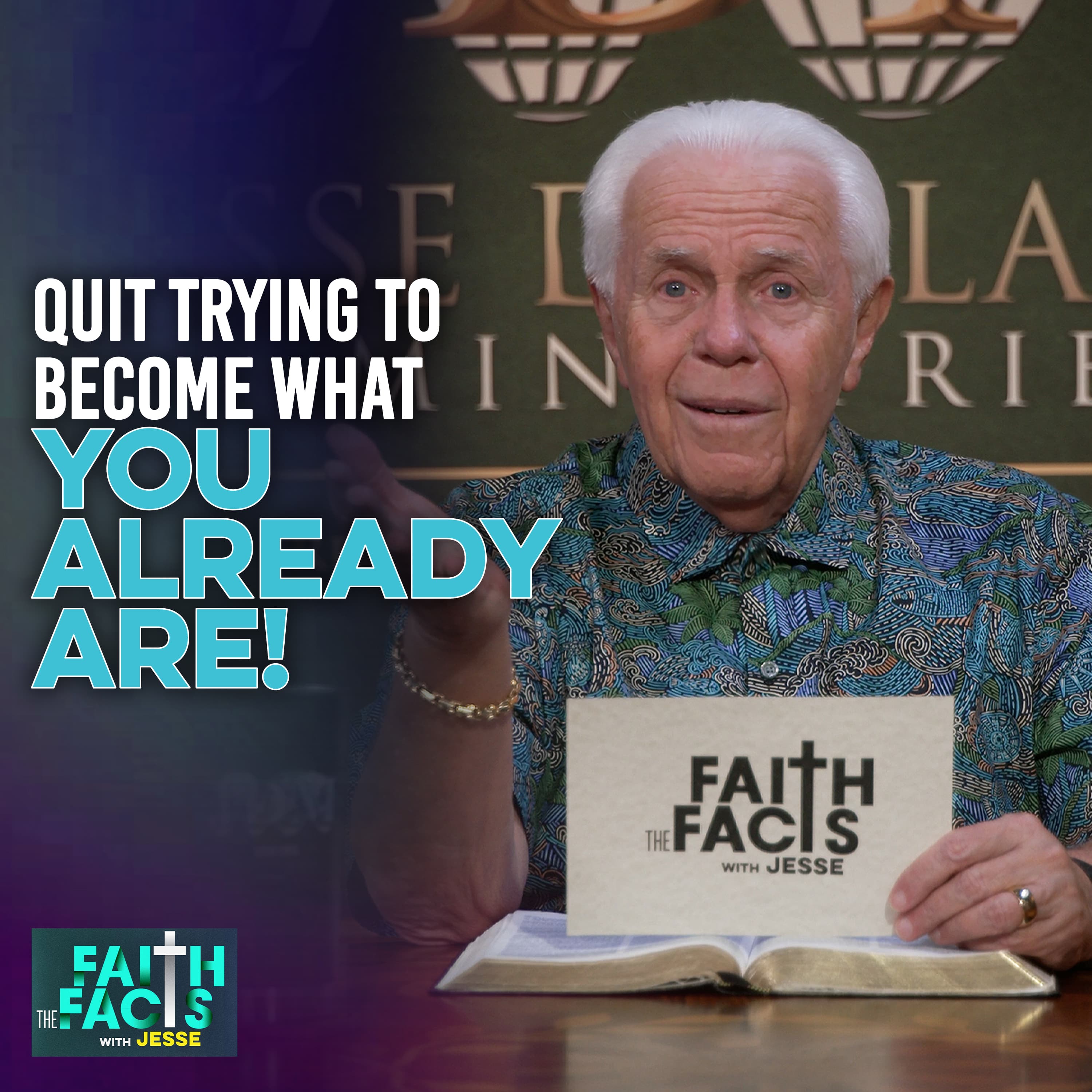 
                    Quit Trying To Become What You Already Are!
                