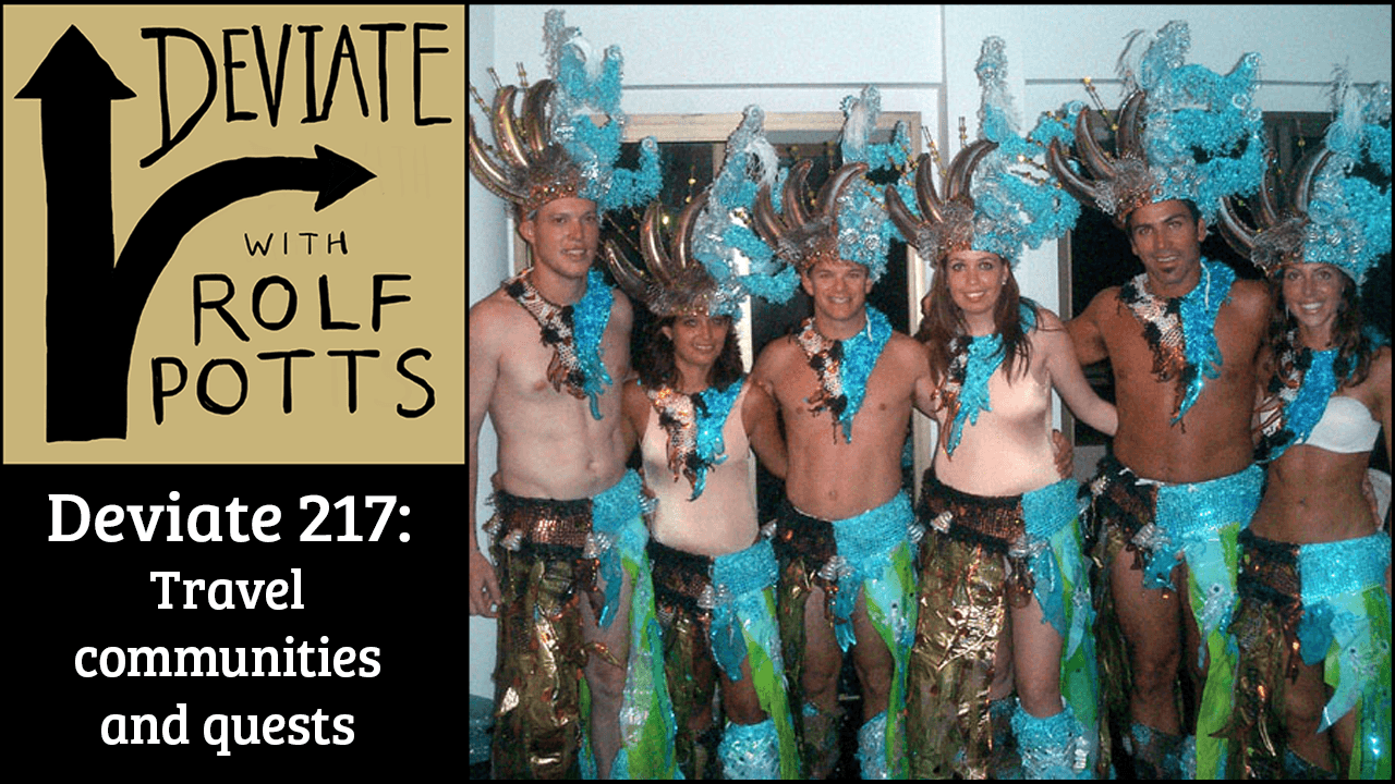 
                    How travelers create quests and find community (online book club remix)
                