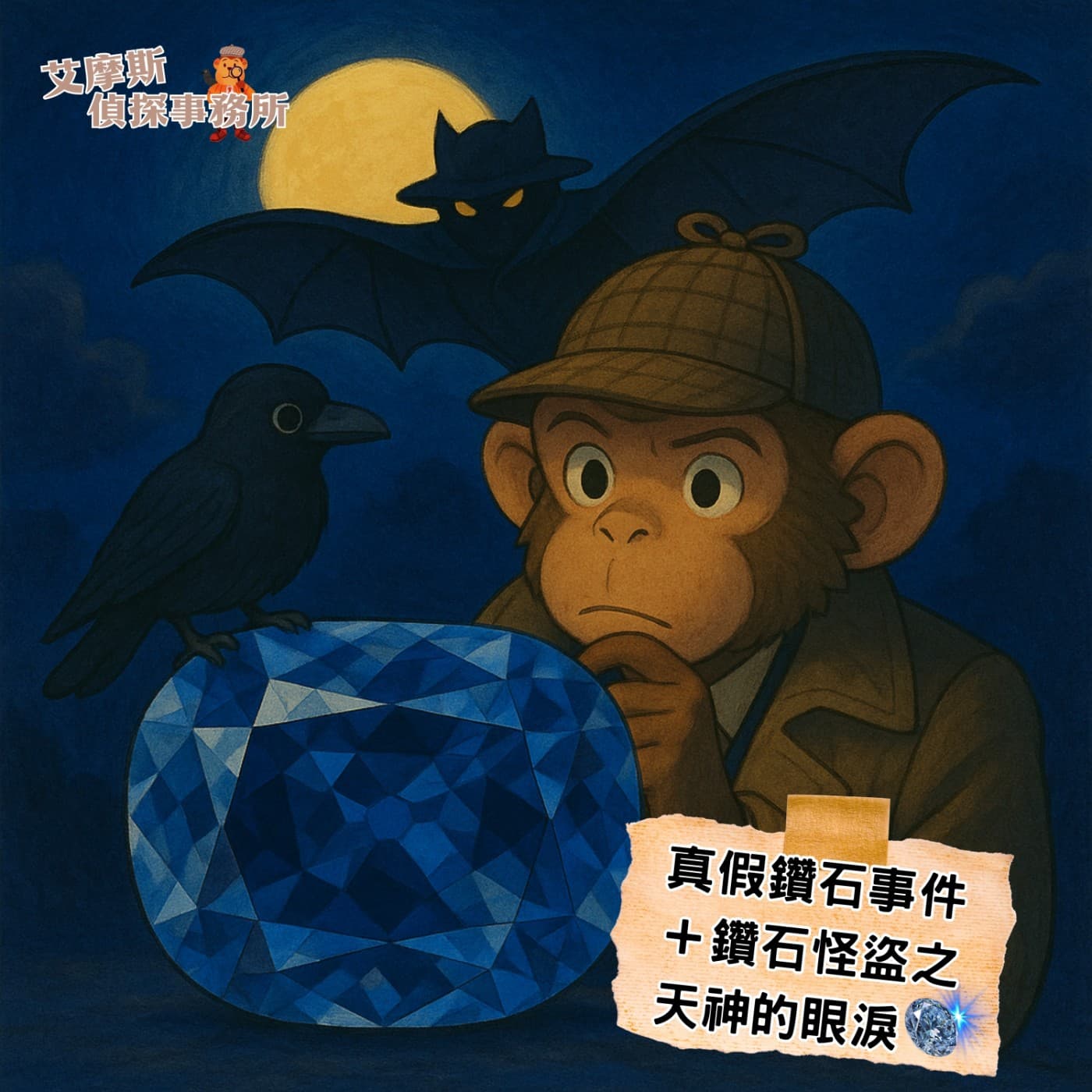 返鄉專車 - 艾摩斯偵探事務所🔍鑽石怪盜系列 - 真假鑽石+天神的眼淚(大全集)