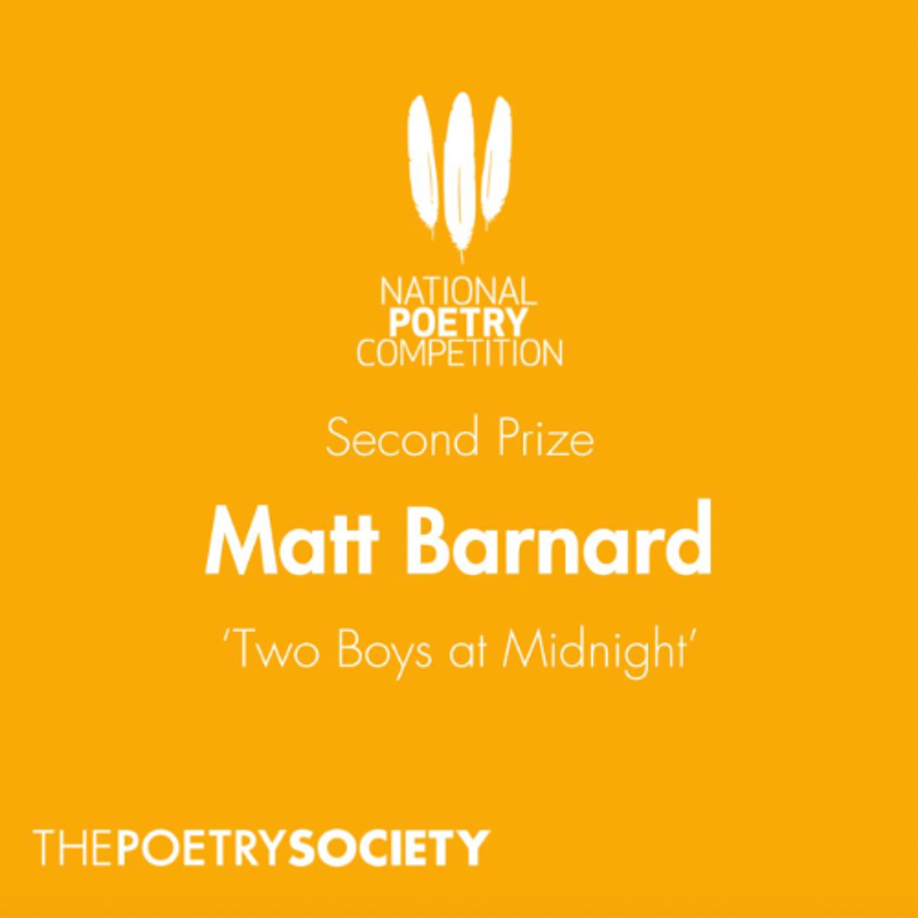Matt Barnard reads 'Two Boys at Midnight' | National Poetry Competition 2024