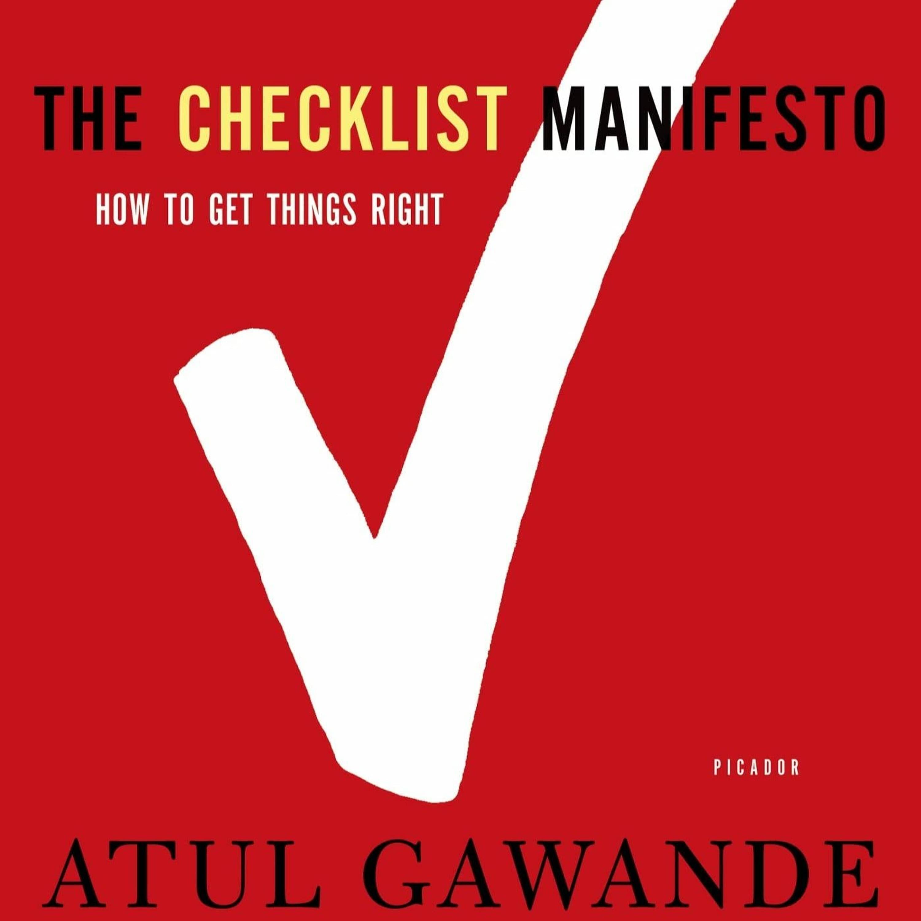#139 The Checklist Manifesto