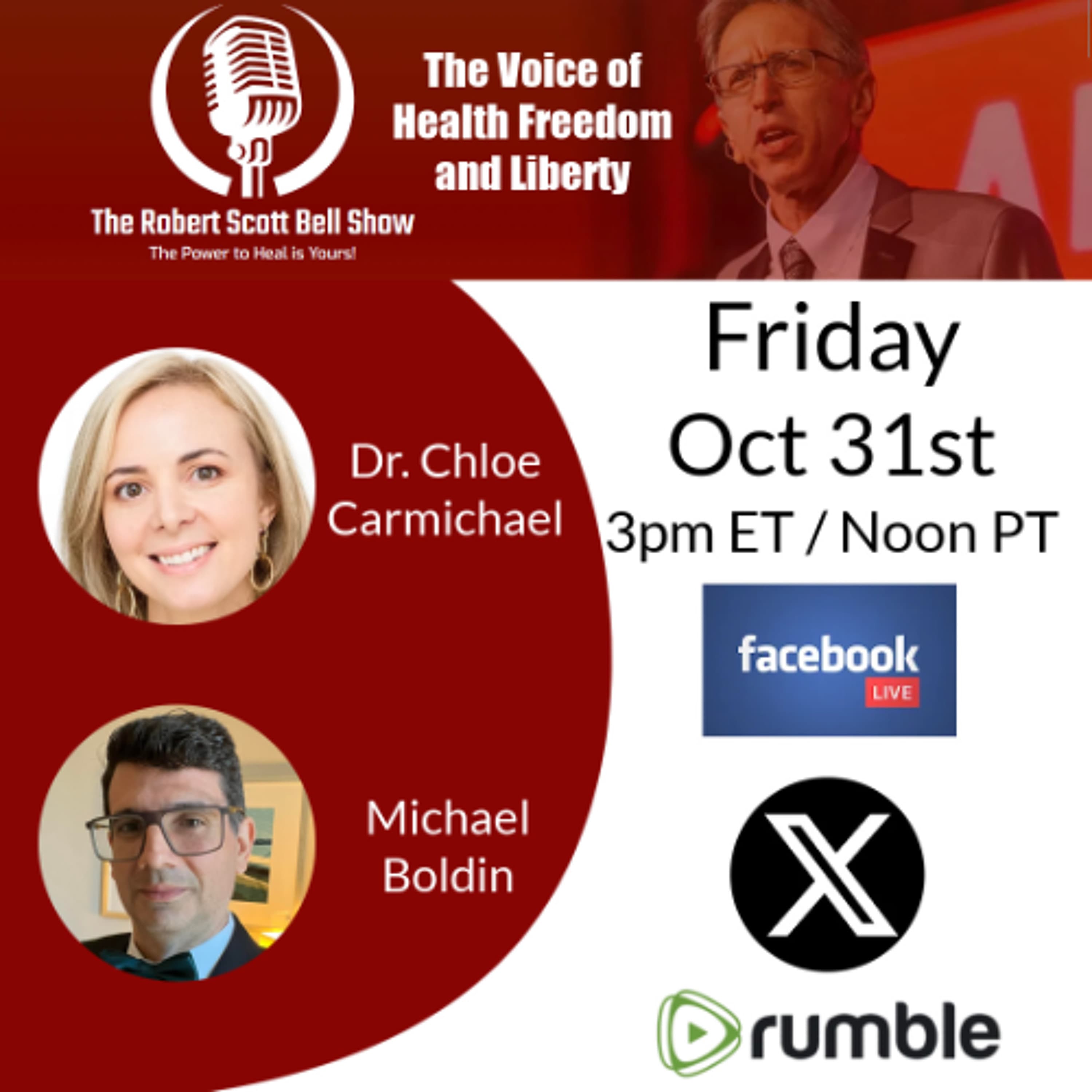 Second Opinion Protection, Dr. Chloe Carmichael, Free Speech, Michael Boldin, Tenth Amendment Center - The RSB Show 10-31-25