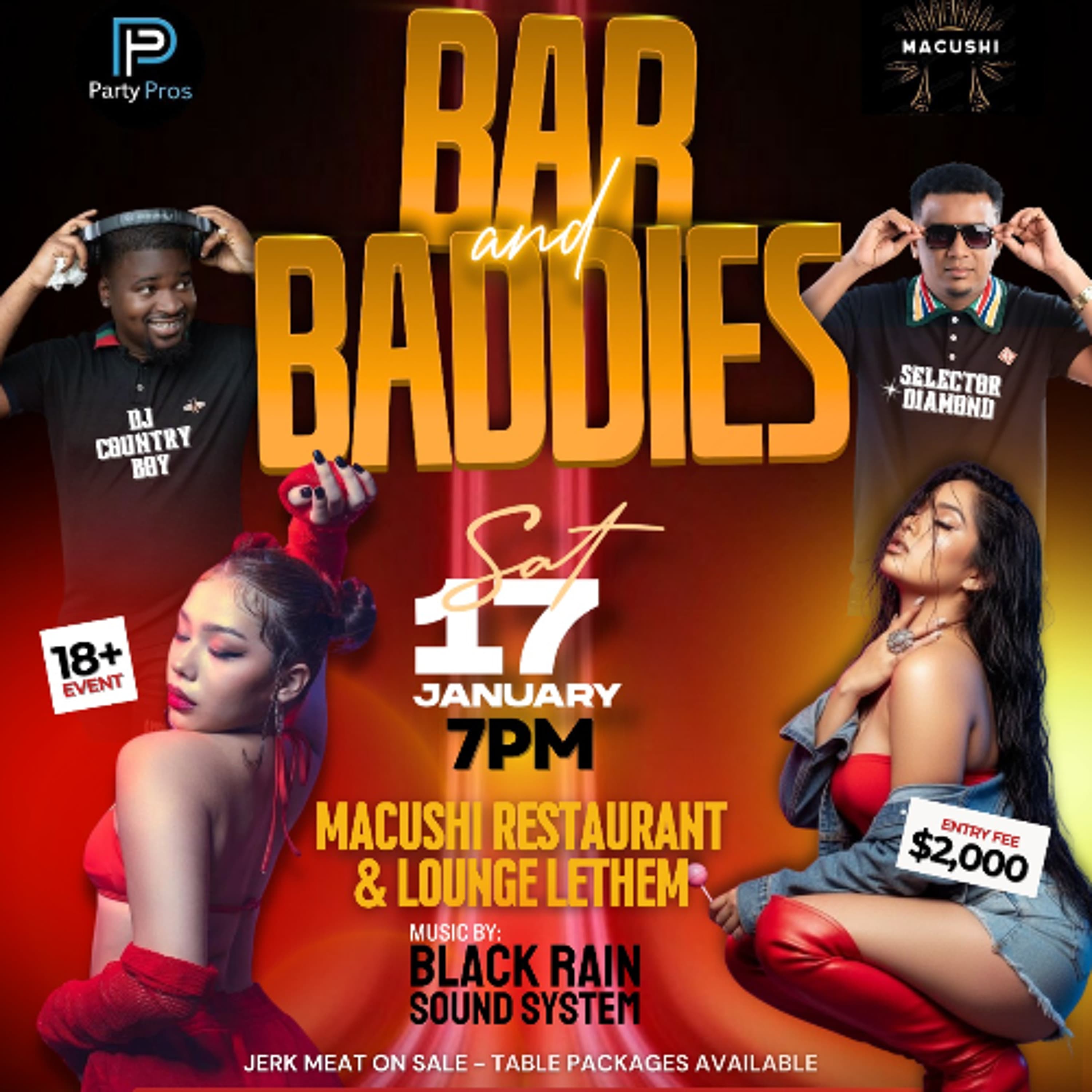 BAR & BADDIES PROMO UPDATE BY BIGPAPA & DJ DELLON DI HOTSKULL