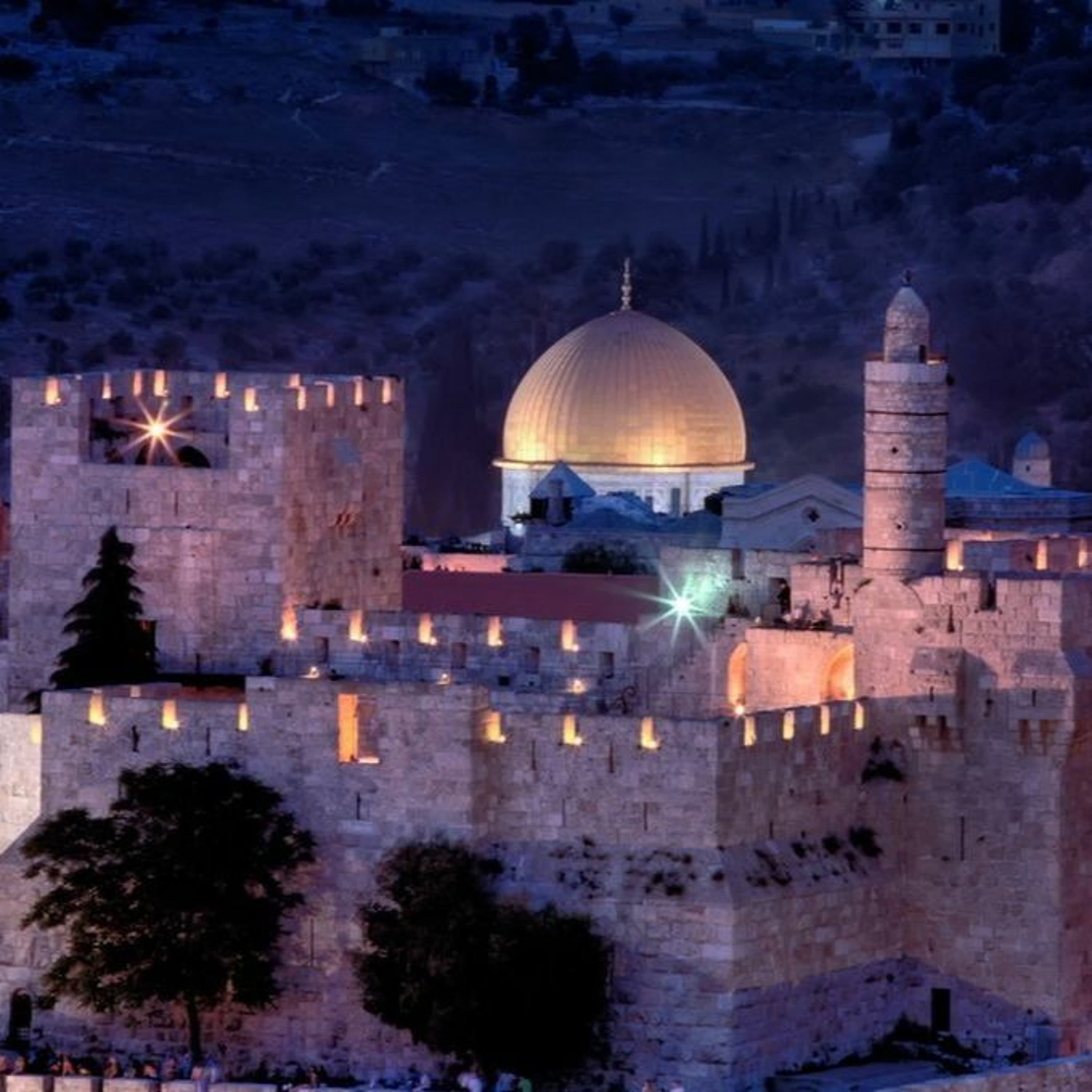 Outside the Lighted Palace