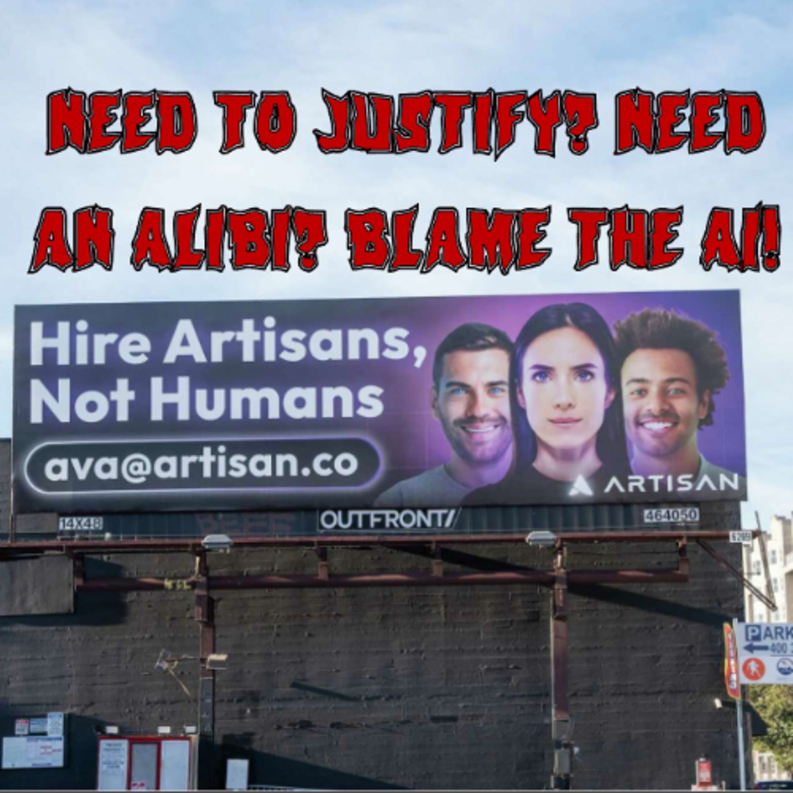 396. Need to Justify? Need an Alibi? Blame the AI!