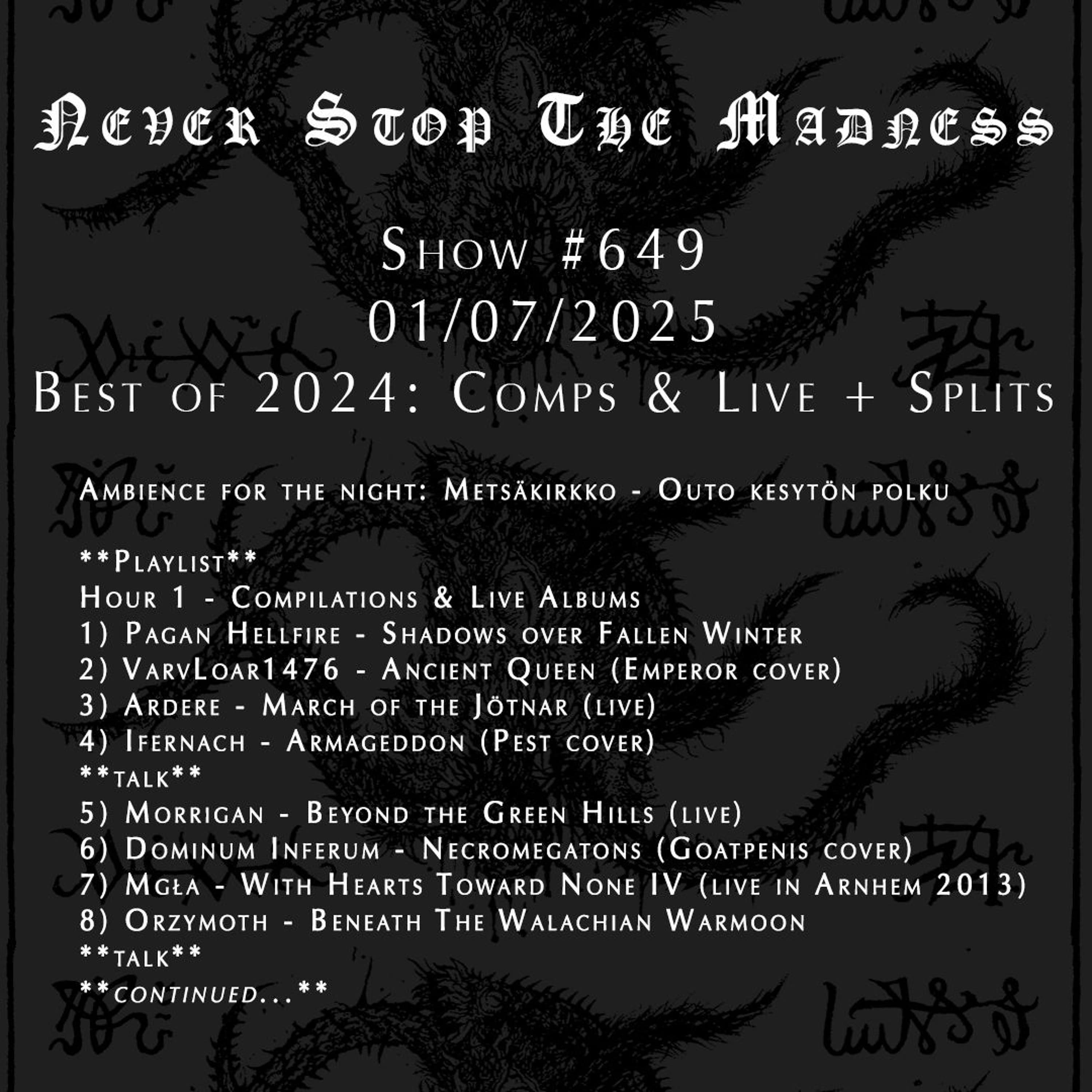 #649 - 01-07-25 - Best of 2024: Comps & Live + Split Albums