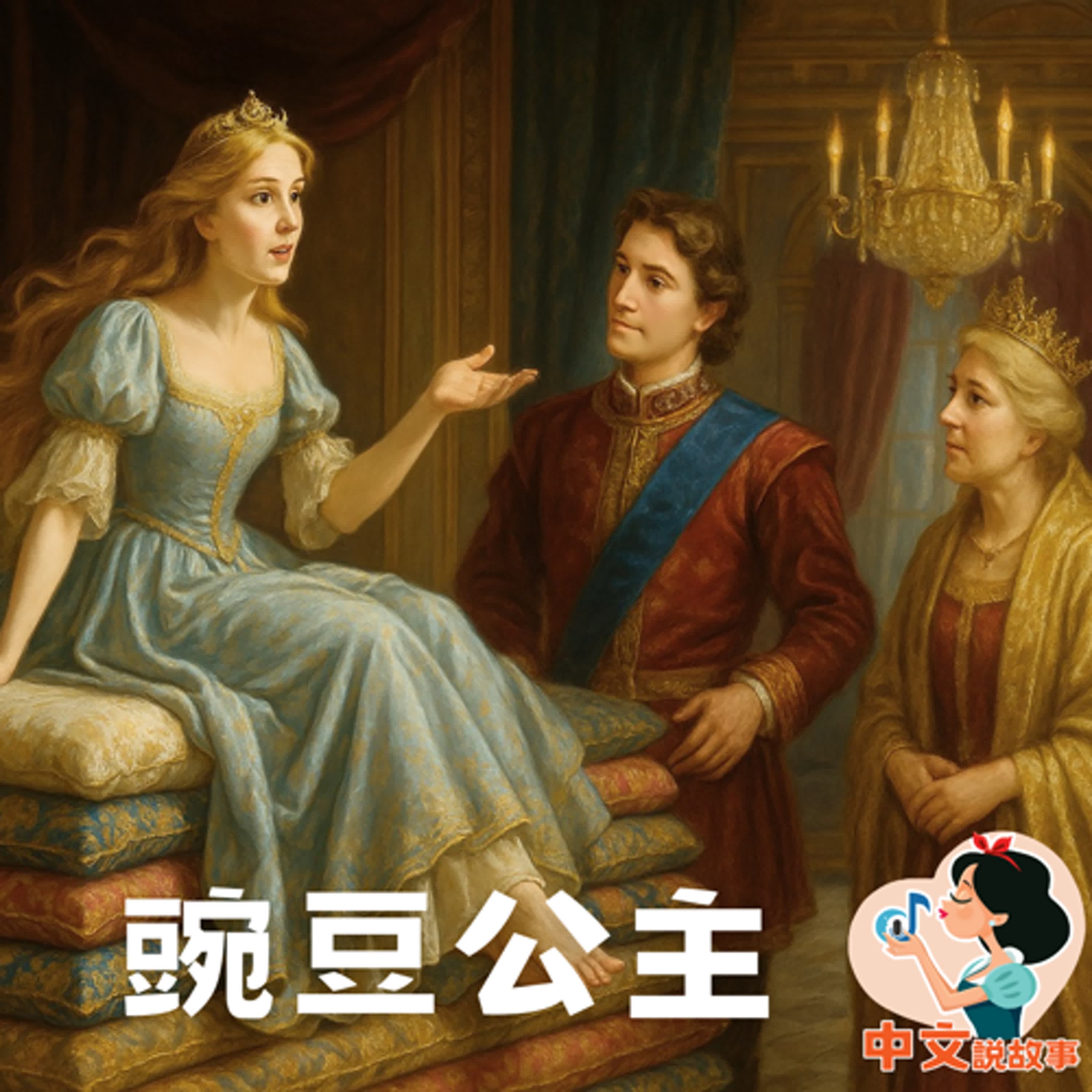 💙中文說故事💙【豌豆公主】 | The Princess and the Pea | Sleep 睡前音樂故事