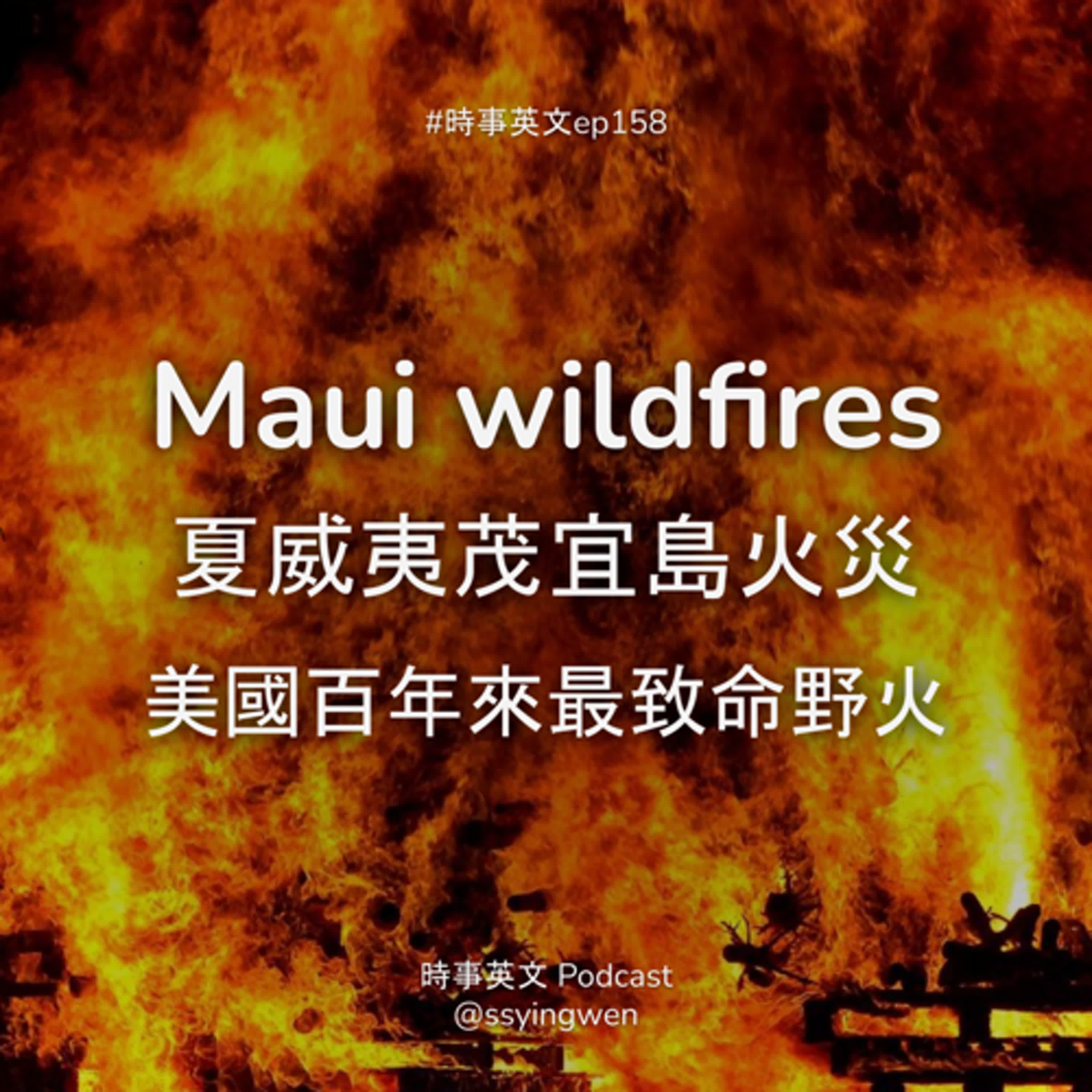 #158 🔥 Hawaii wildfires 美國百年來最致命的野火