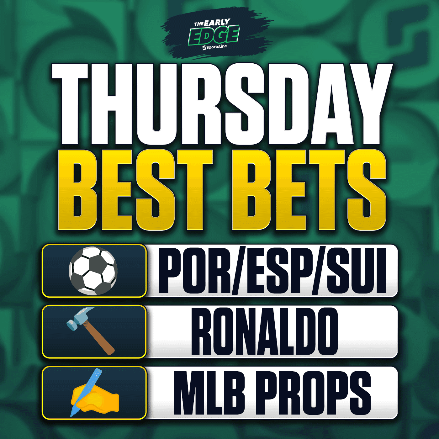 Thursday's BEST BETS: World Cup Picks + MLB Props + WNBA
