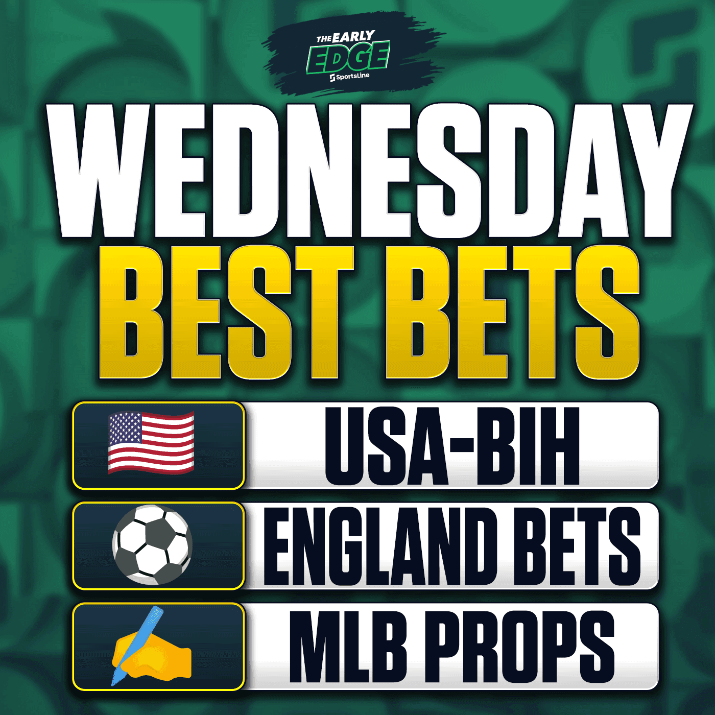 Wednesday's BEST BETS: World Cup Picks + Team USA + MLB Props