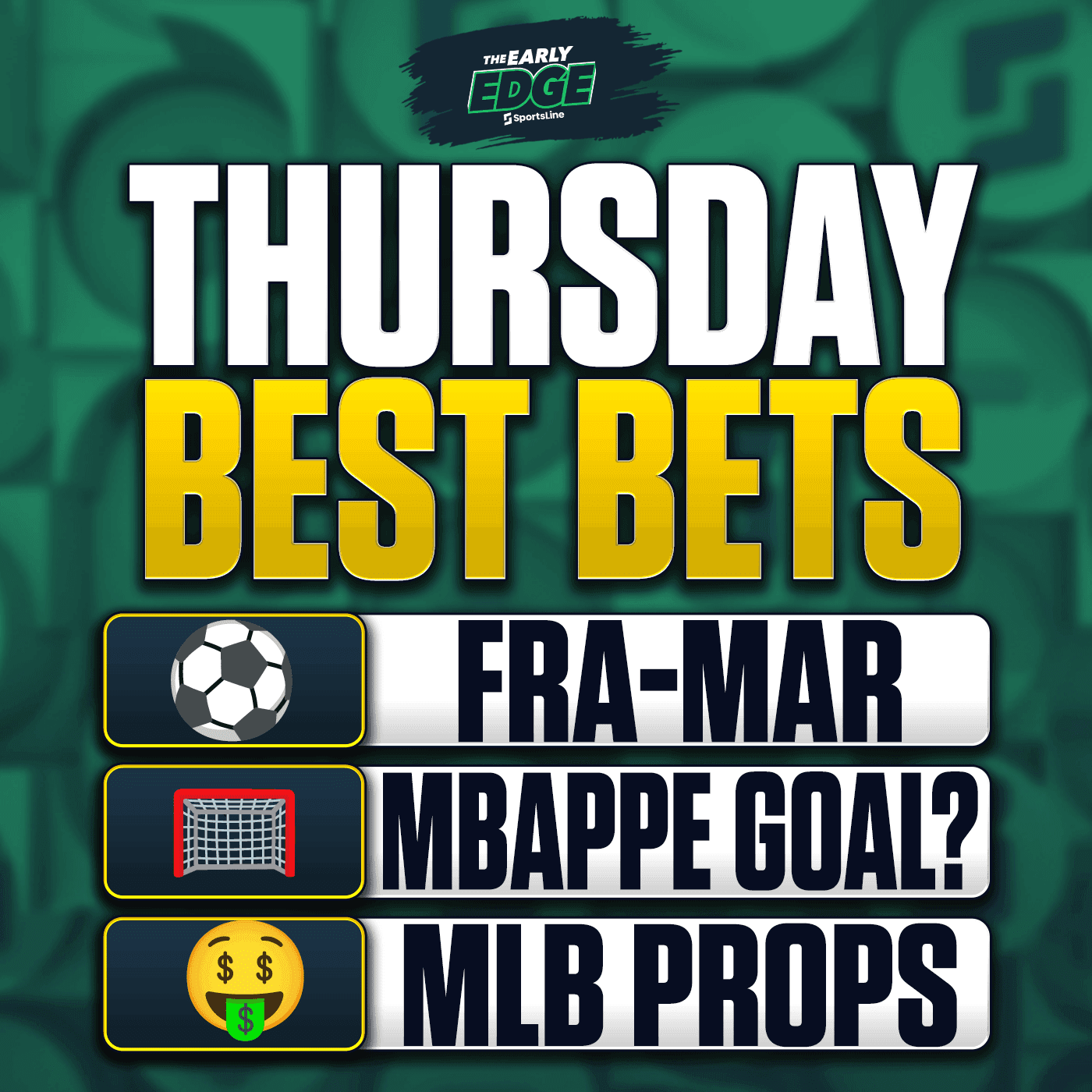 Thursday's BEST BETS: World Cup Picks + MLB Props + UFC 329