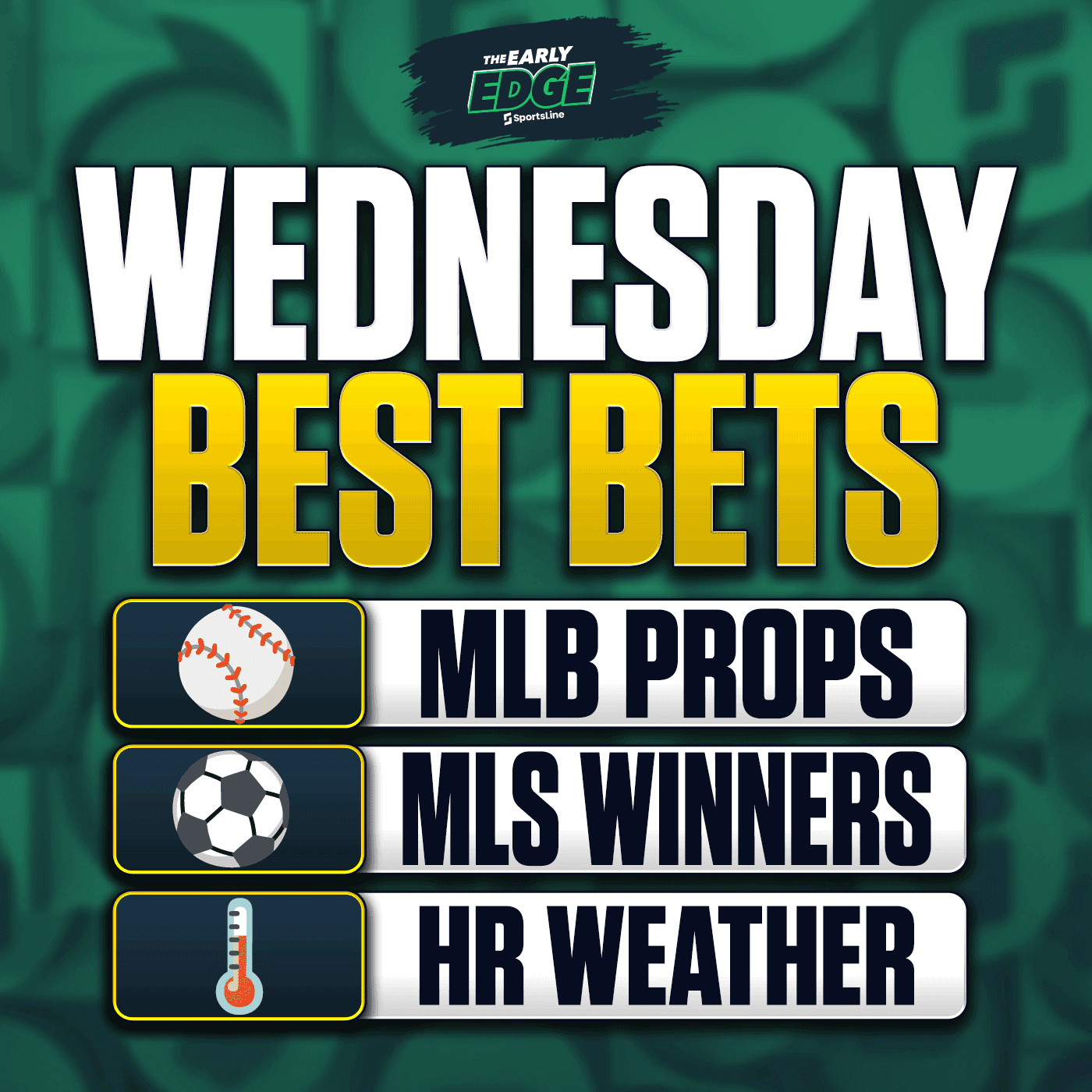Wednesday's BEST BETS: MLB Picks + MLS Bets + WNBA