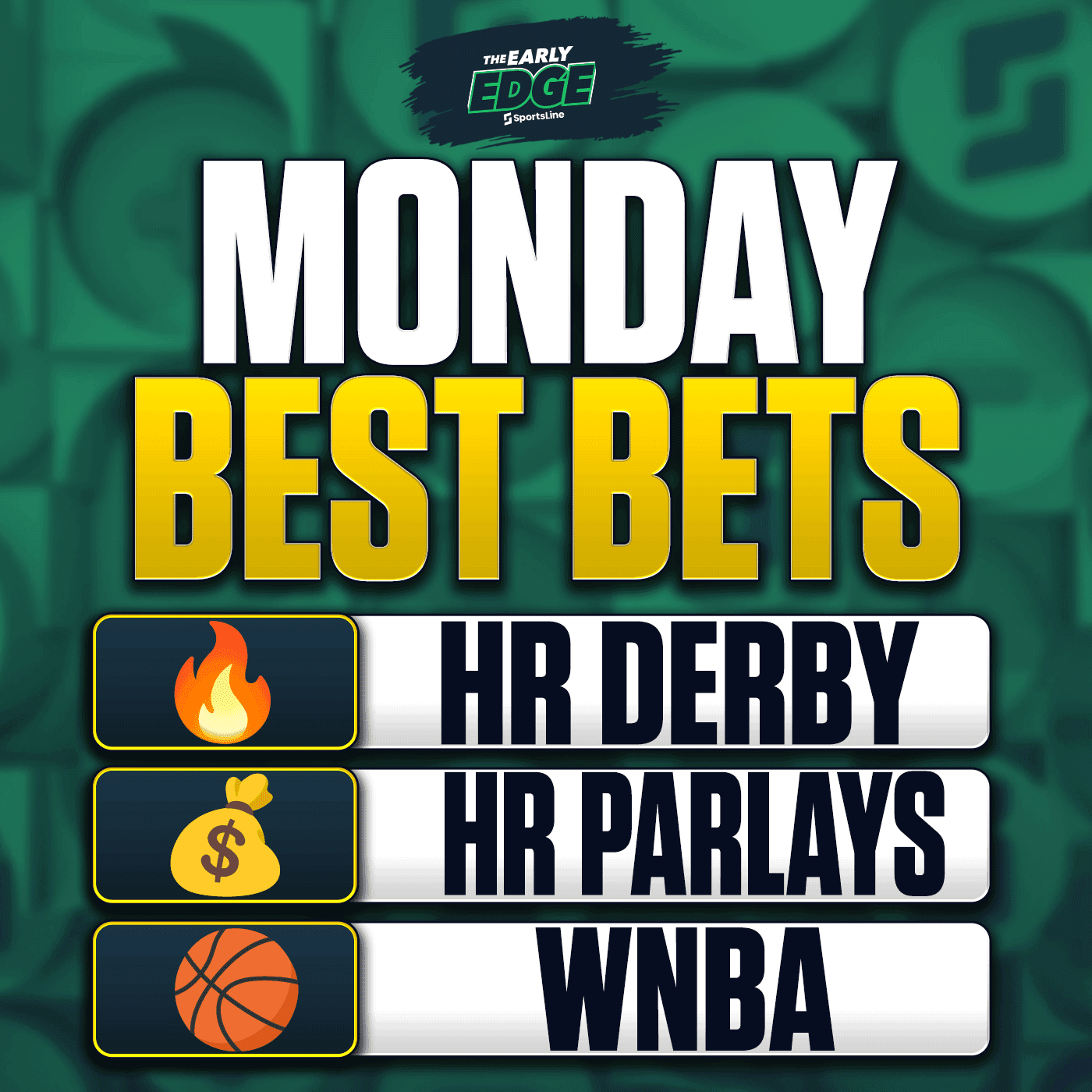 Monday's BEST BETS: Home Run Derby Picks + WNBA