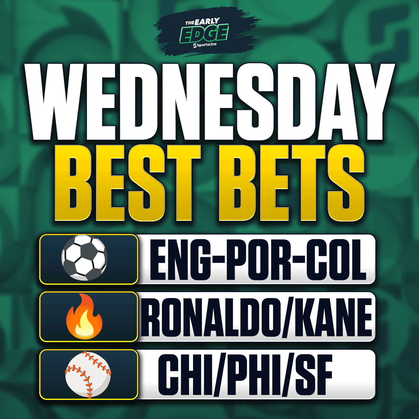 Wednesday's BEST BETS: World Cup + US Open + MLB + WNBA
