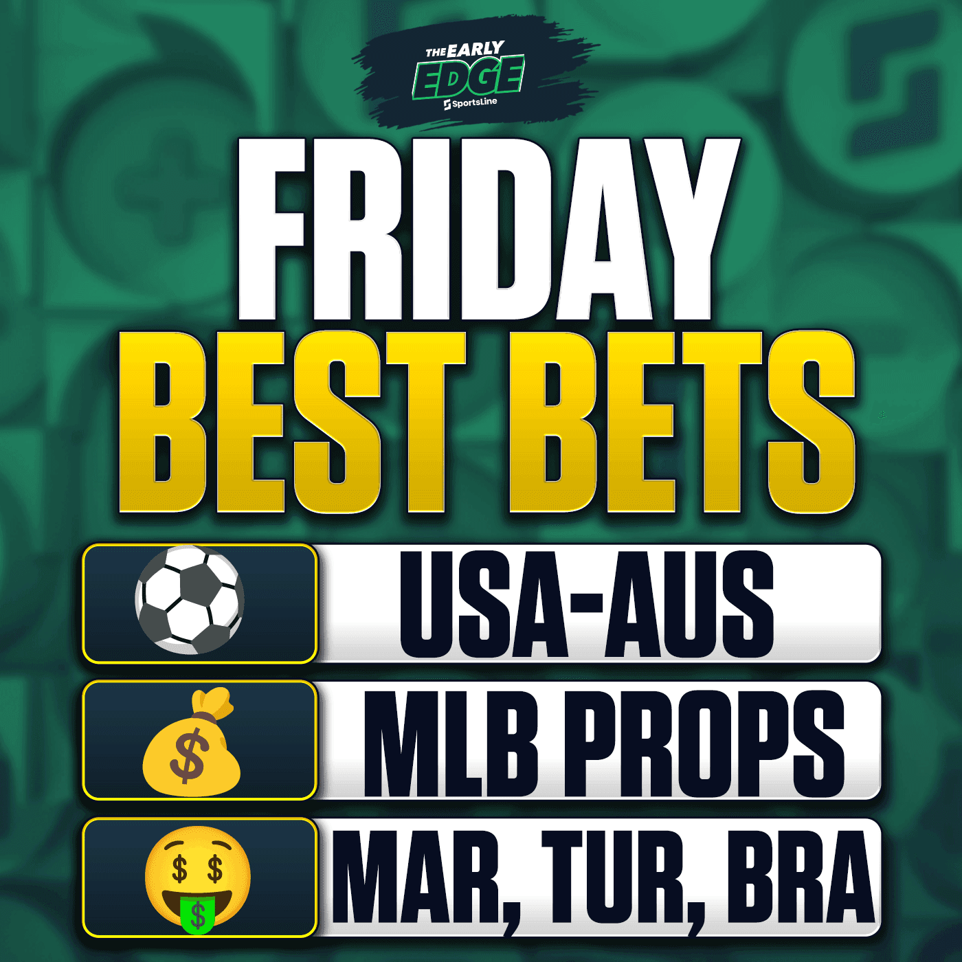 Friday's BEST BETS: World Cup Picks + Team USA + MLB + US Open