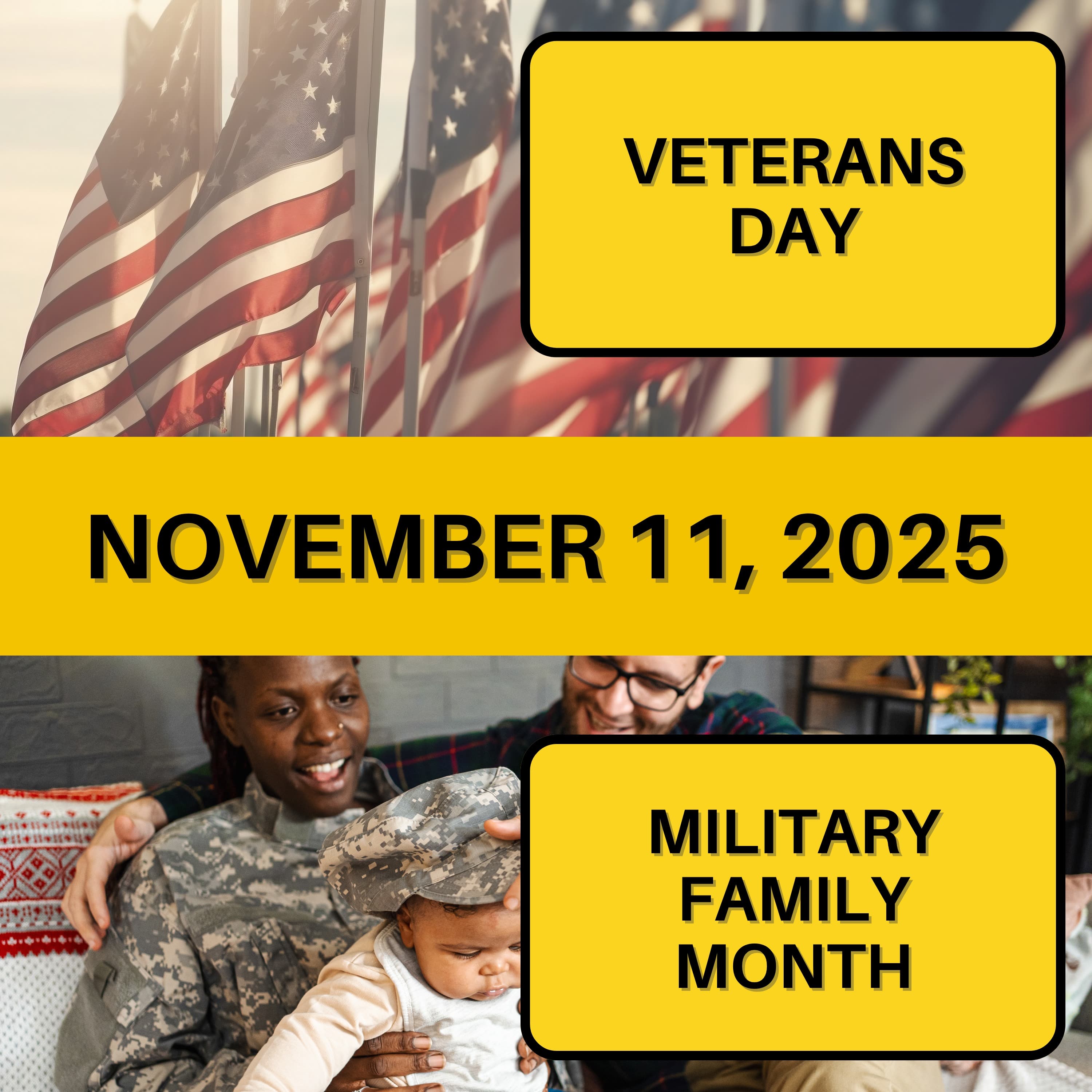 Veterans Day & Military Family Month