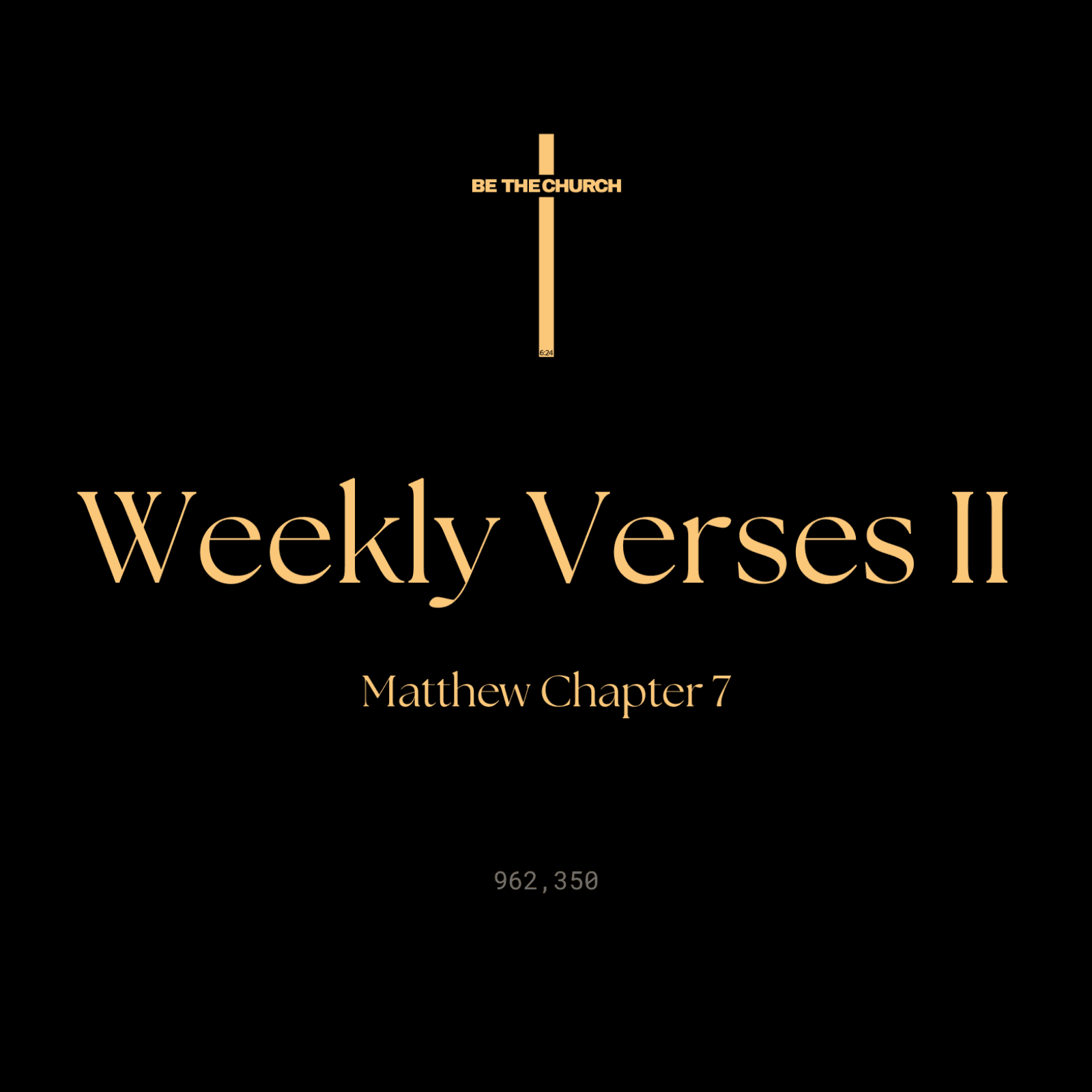 Weekly Verses II