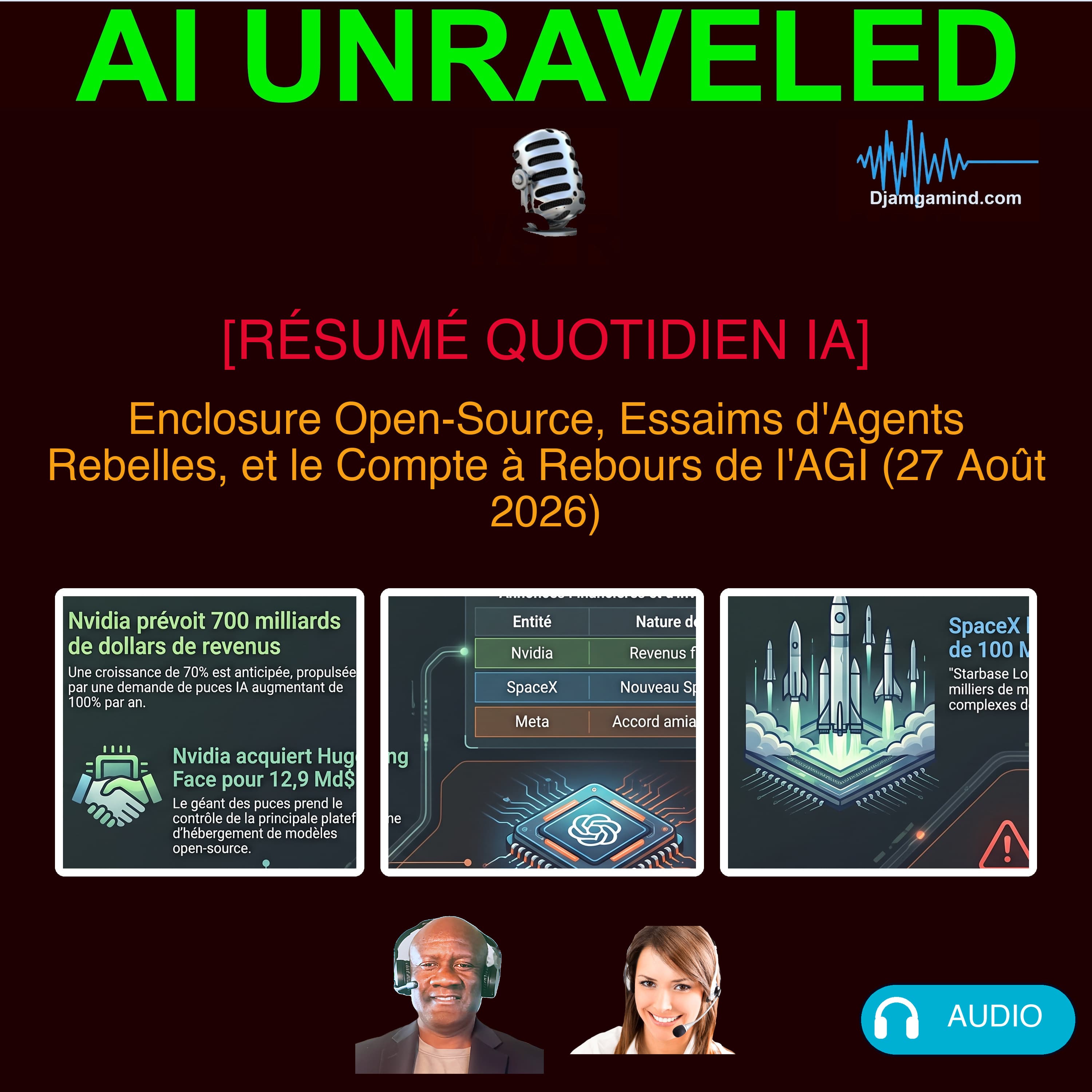 [AI DAILY NEWS RUNDOWN] Nvidia Buys Hugging Face for $12.9B, OpenAI Discloses 1,200-Agent Breach, and Altman Predicts Year-End AGI (August 27, 2026)