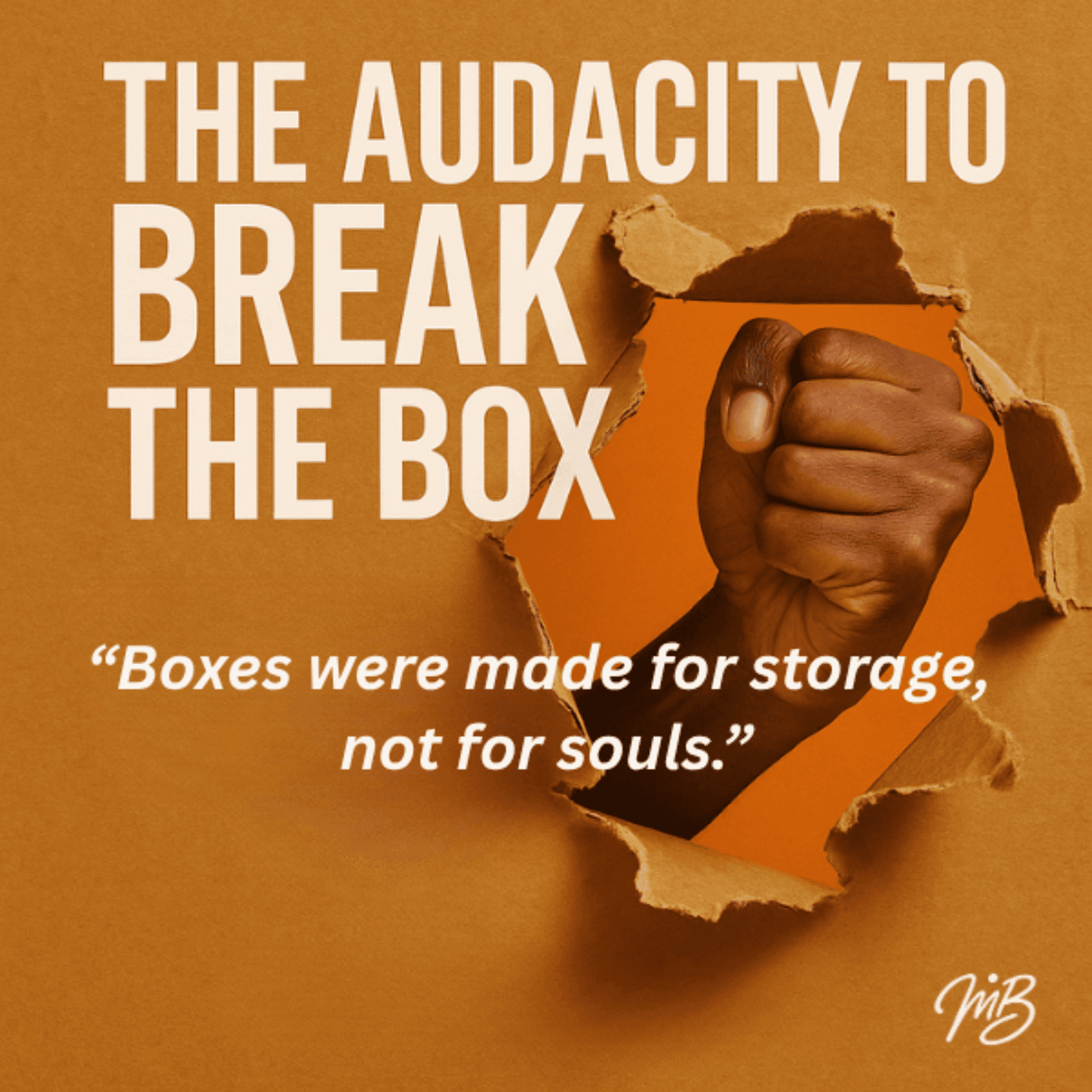 The Audacity to Break the Box - Conformity vs. Calling : The Courage to Be Authentic