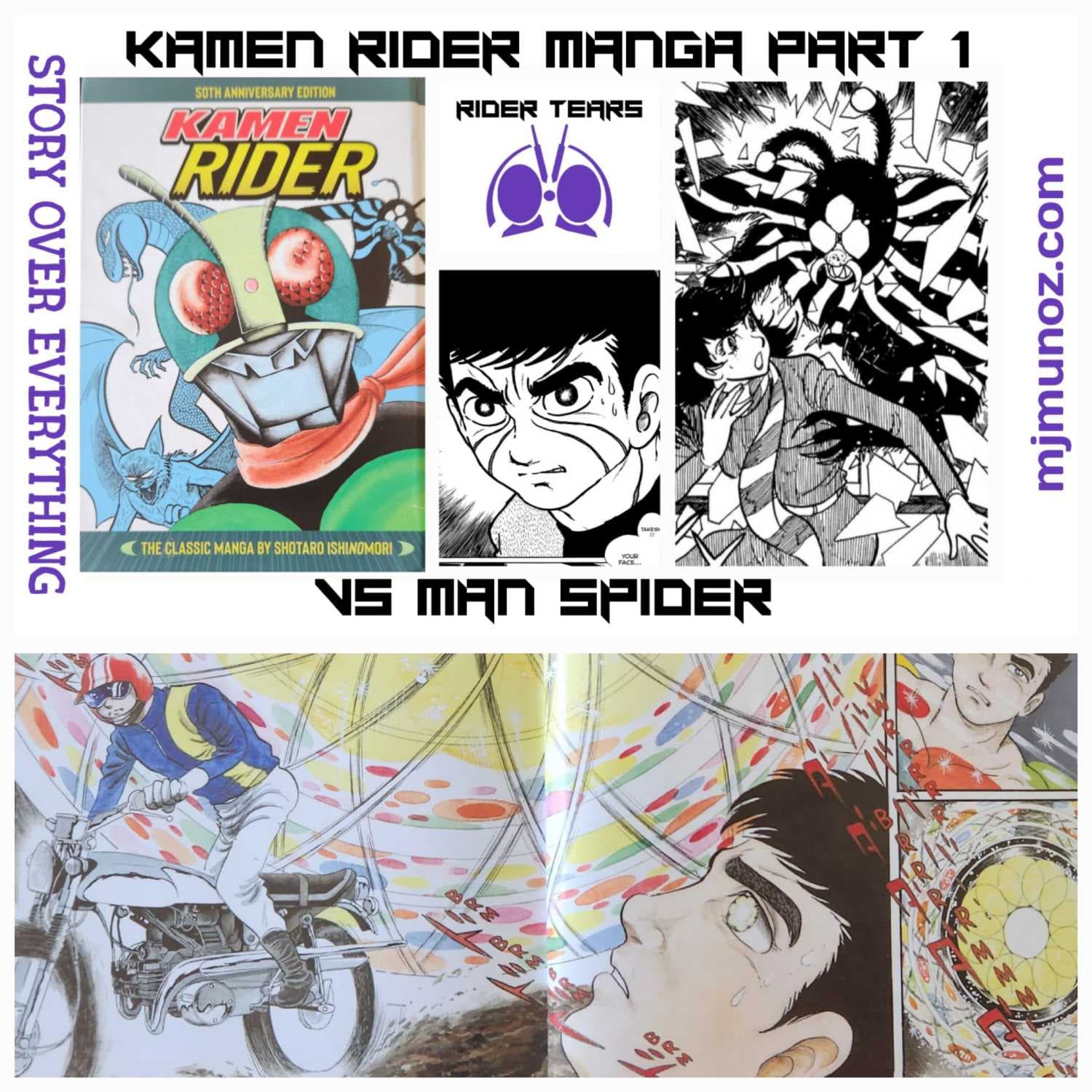 VS Man Spider: Kamen Rider Manga Part 1 |Rider Tears